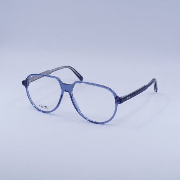 Dior 🕶️ New Dior INDIOR O A1I 3000 Eyeglasses - Transparent Blue Size ONE SIZE - 1 Thumbnail