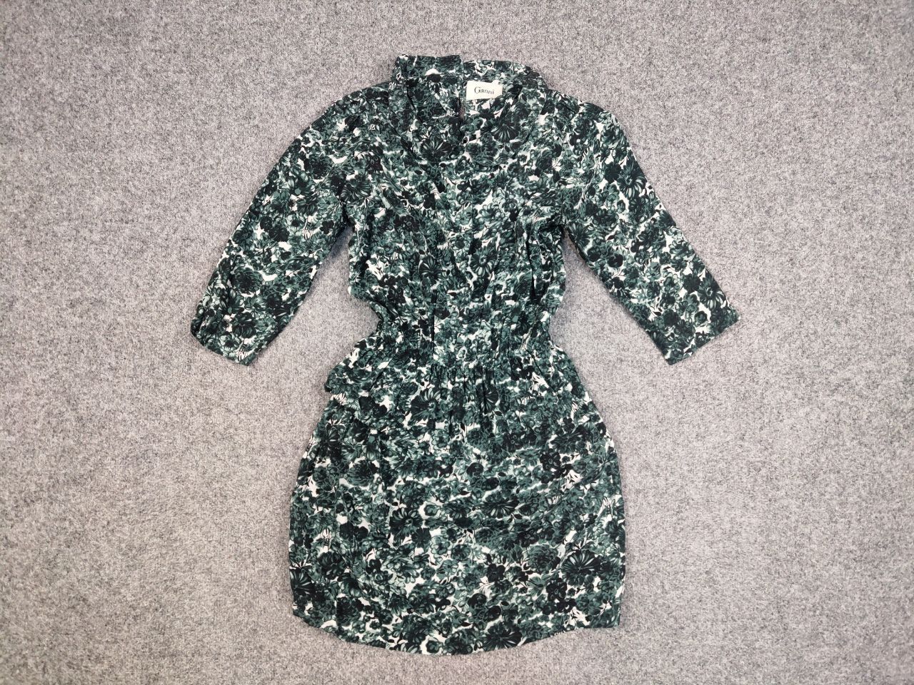 Designer × Gianni Valentino Ganni Design Textured Flavors Pattern Shorts Sleeves Dress Size S / US 4 / IT 40 - 7 Thumbnail
