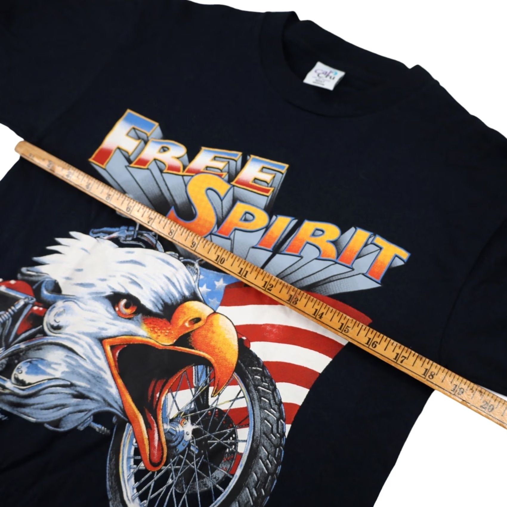 Vintage VINTAGE Free Spirit Motorcycled Eagle Mens T-Shirt Black Medium Graphic Shirt Mens Size US M / EU 48-50 / 2 - 7 Thumbnail