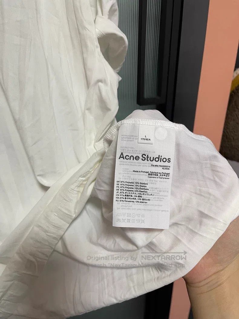 Acne Studios Acne Studios Solid Color Round Neck Short Sleeve T-Shirt, Size L / US 10 / IT 46 - 5 Thumbnail