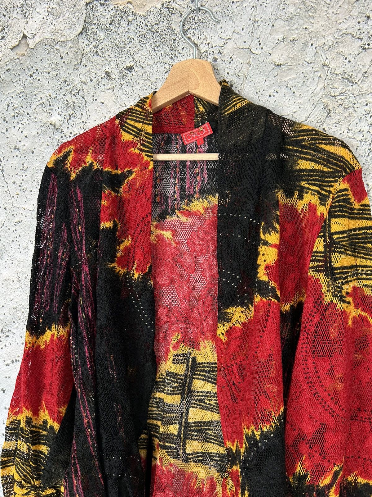 Other Vintage 90s Archival Avant-garde Knit Sweater Wool France Size L / US 10 / IT 46 - 3 Thumbnail