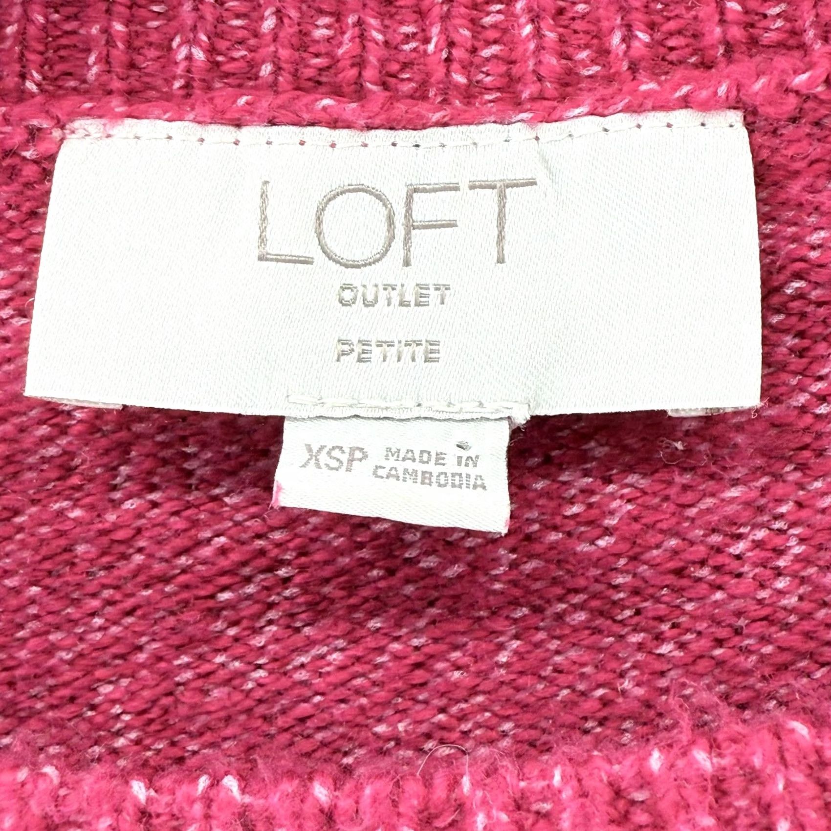 Loft VINTAGE LOFT Outlet Sweater Womens XS Petite Puff Shoulder Pullover Soft Cozy Knit Size XS / US 0-2 / IT 36-38 - 4 Thumbnail