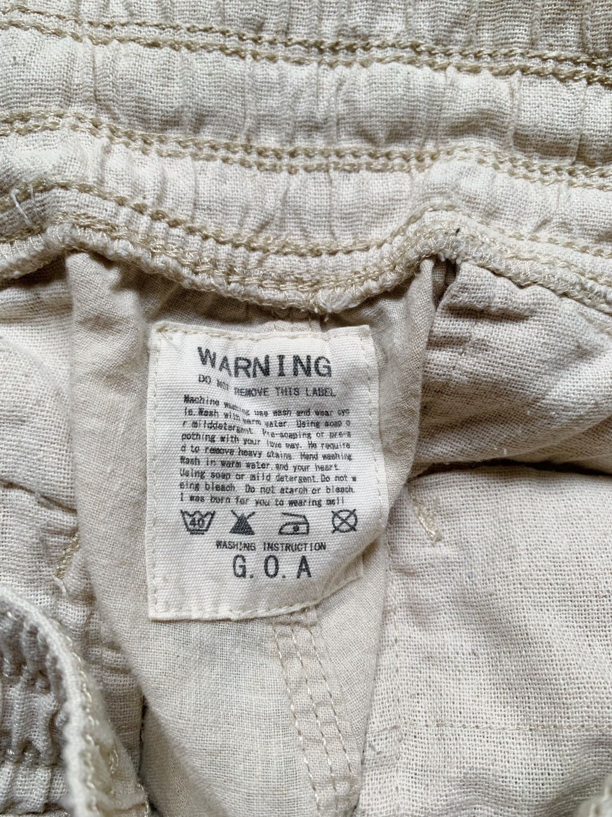 GOA beige Goa cargo pants with suspenders multiple pockets Size US 30 / EU 46 - 11 Thumbnail