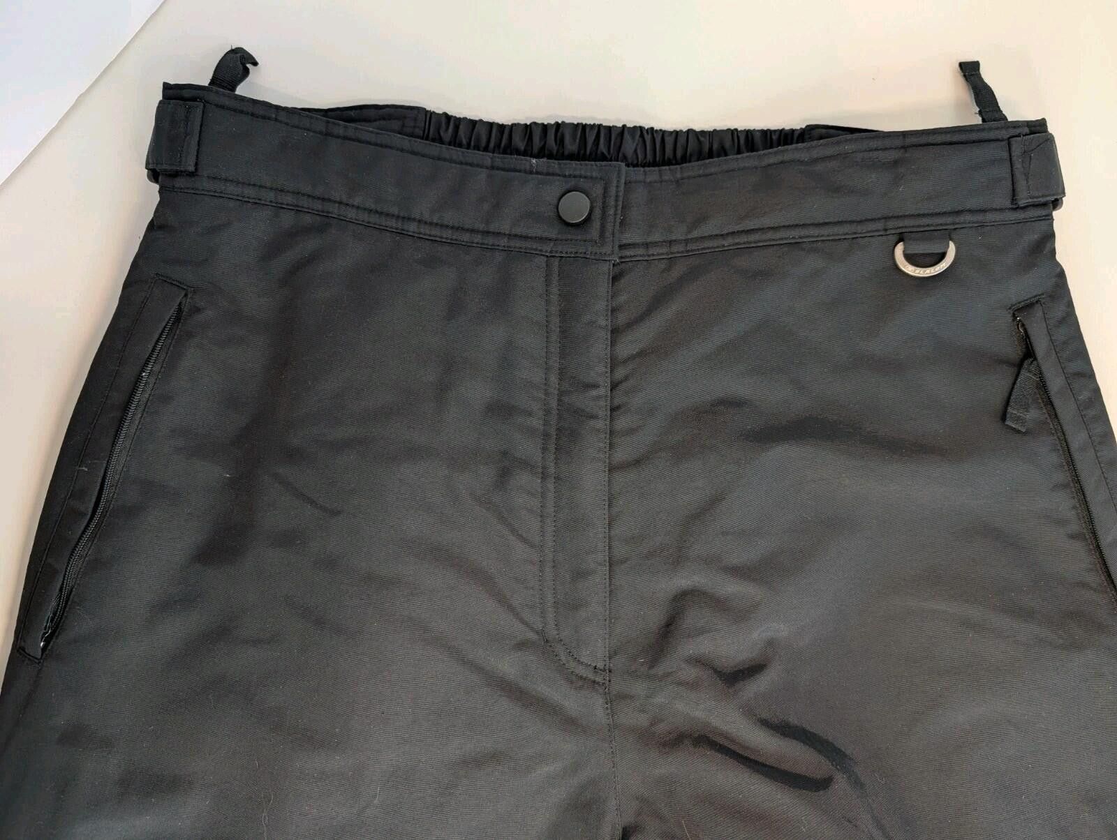 The Unbranded Brand Vintage Slalom Women's XL Black Snow Pants Ski Bibs EUC Size ONE SIZE - 2 Thumbnail