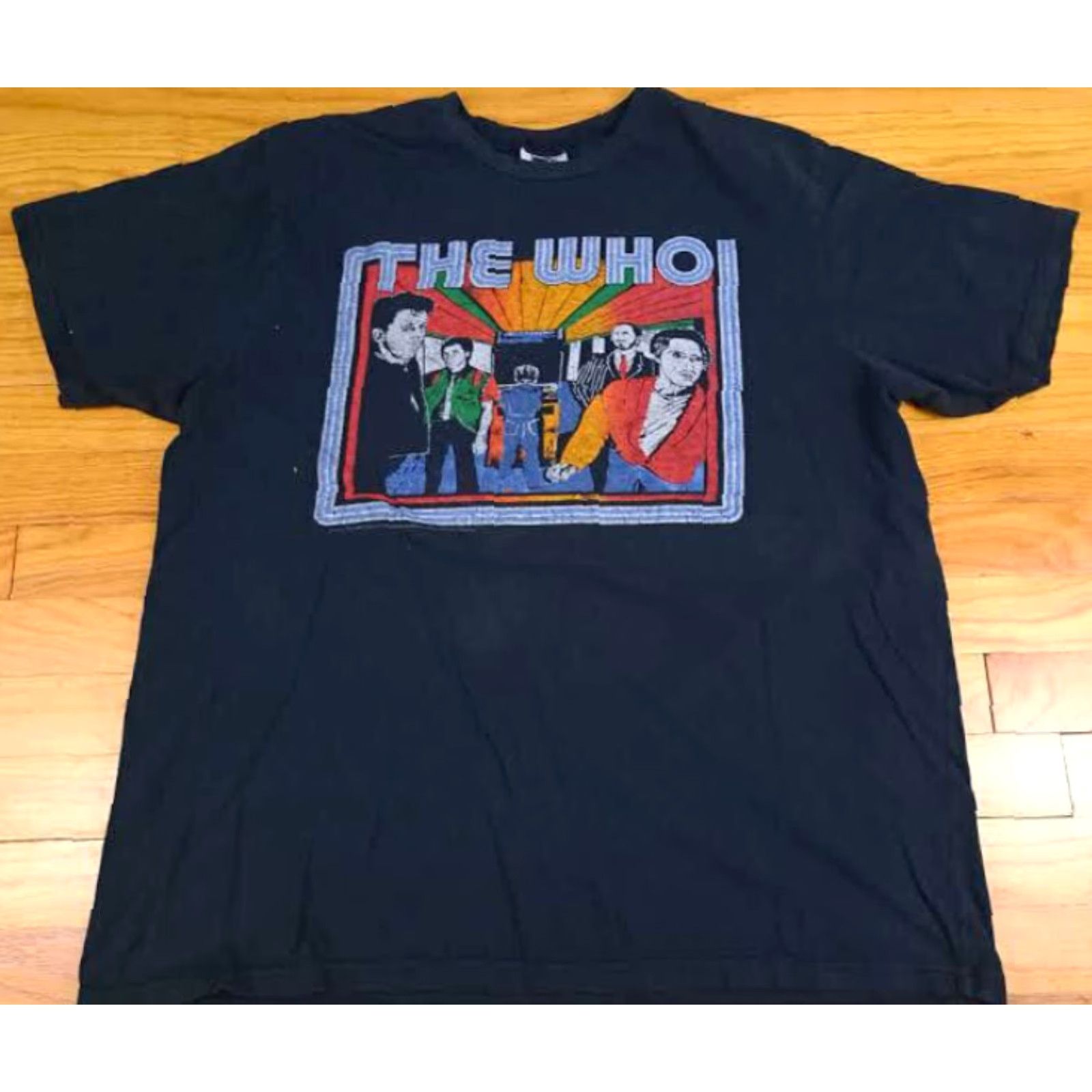 X-LARGE VINTAGE The Who T-Shirt Black XL Unisex Adults Merch Rock Tee Moon 90s Farewell Concert Merch Style Shirt Mens Womens Size US XL / EU 56 / 4 - 5 Thumbnail