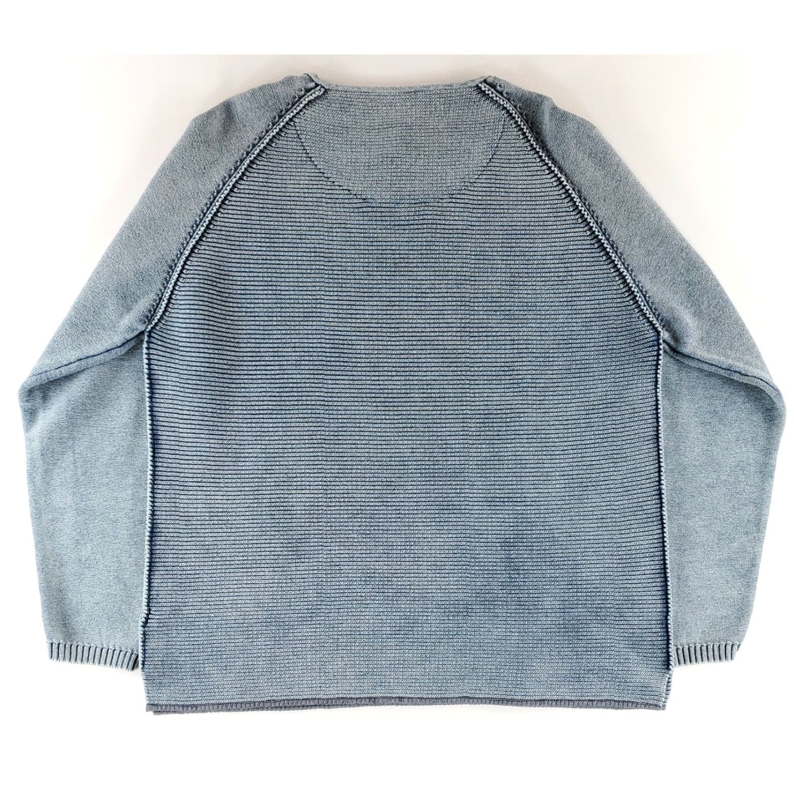 Carbon2Cobalt Carbon 2 Cobalt Waffle Knit Henley Pullover Heavyweight Sweater Blue Mens XXL Size US XXL / EU 58 / 5 - 3 Thumbnail
