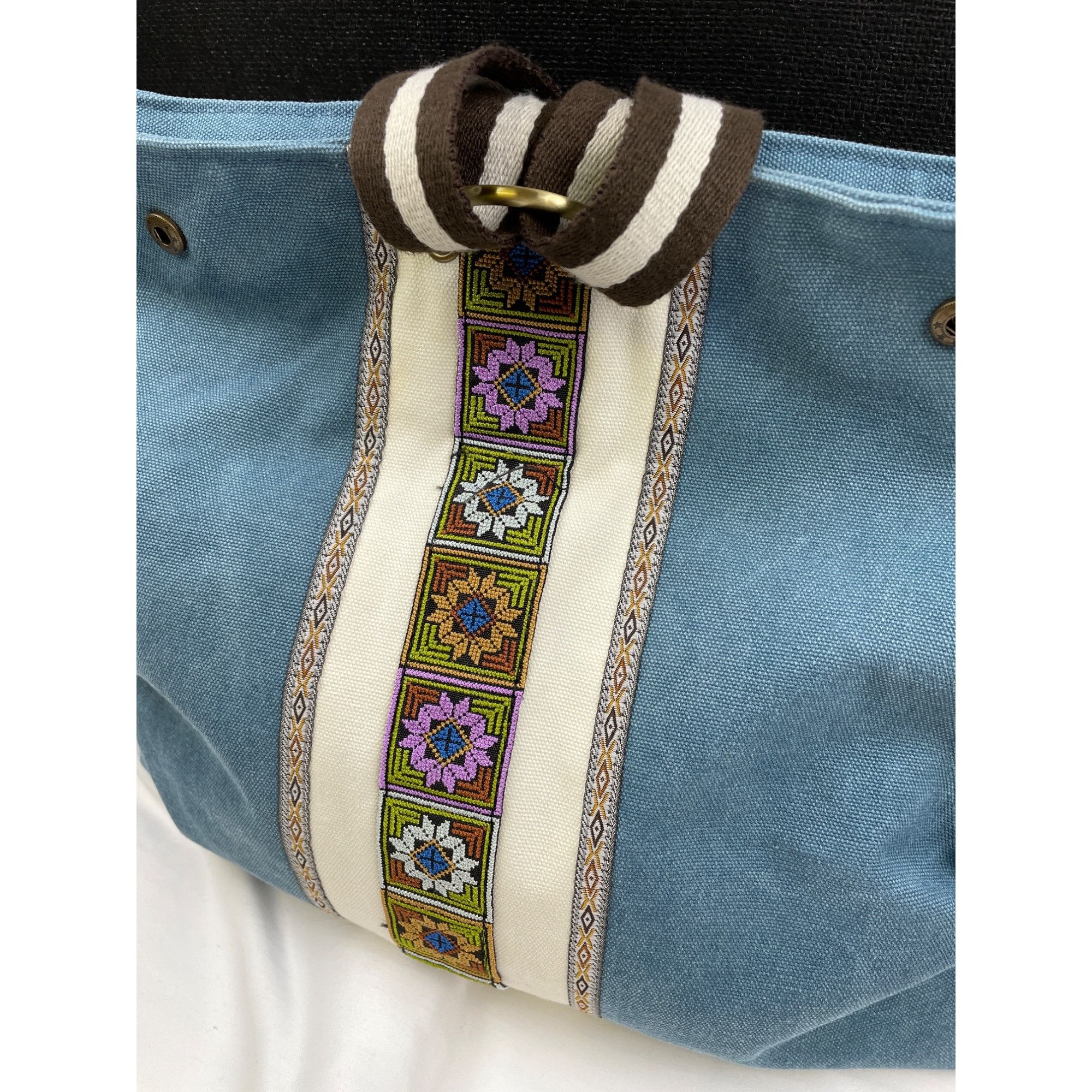 Other Women's Blue Denim Canvas Backpack SKU 3748 Size ONE SIZE - 2 Thumbnail