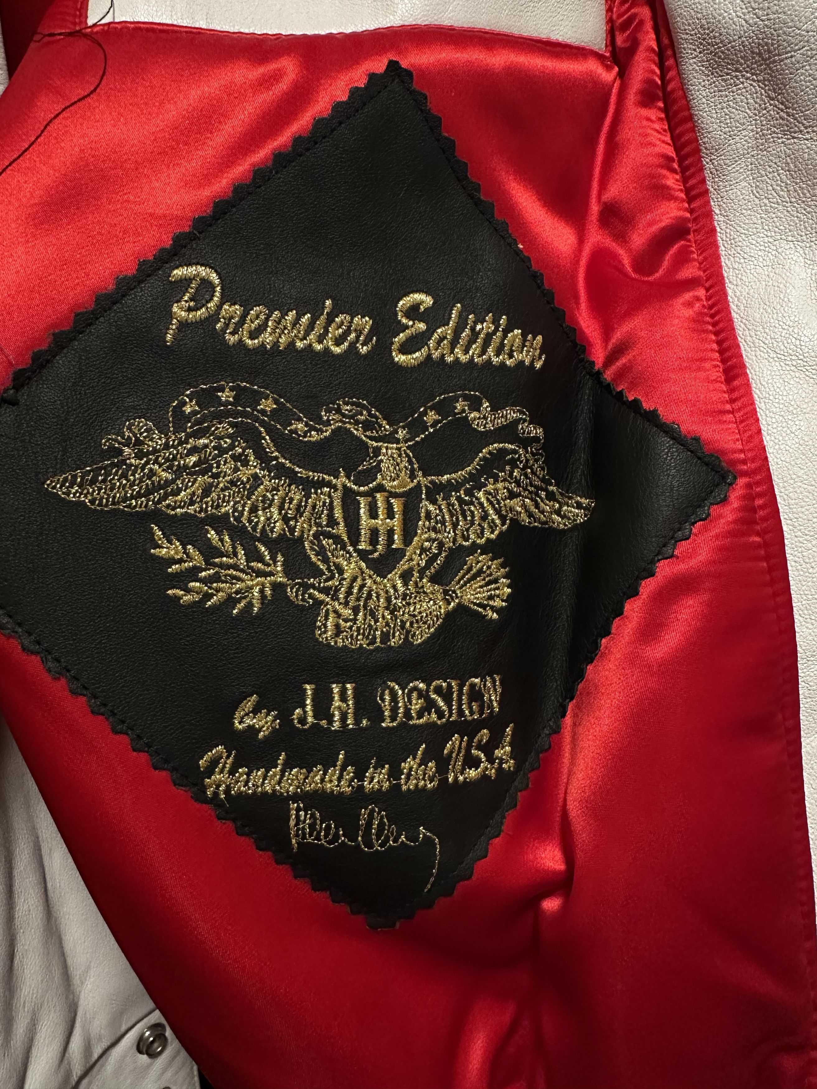JH Design × Jeff Hamilton × NBA *NEW* Vintage JH Design *1996 CHICAGO BULLS* Leather Jacket Size US XL / EU 56 / 4 - 5 Thumbnail