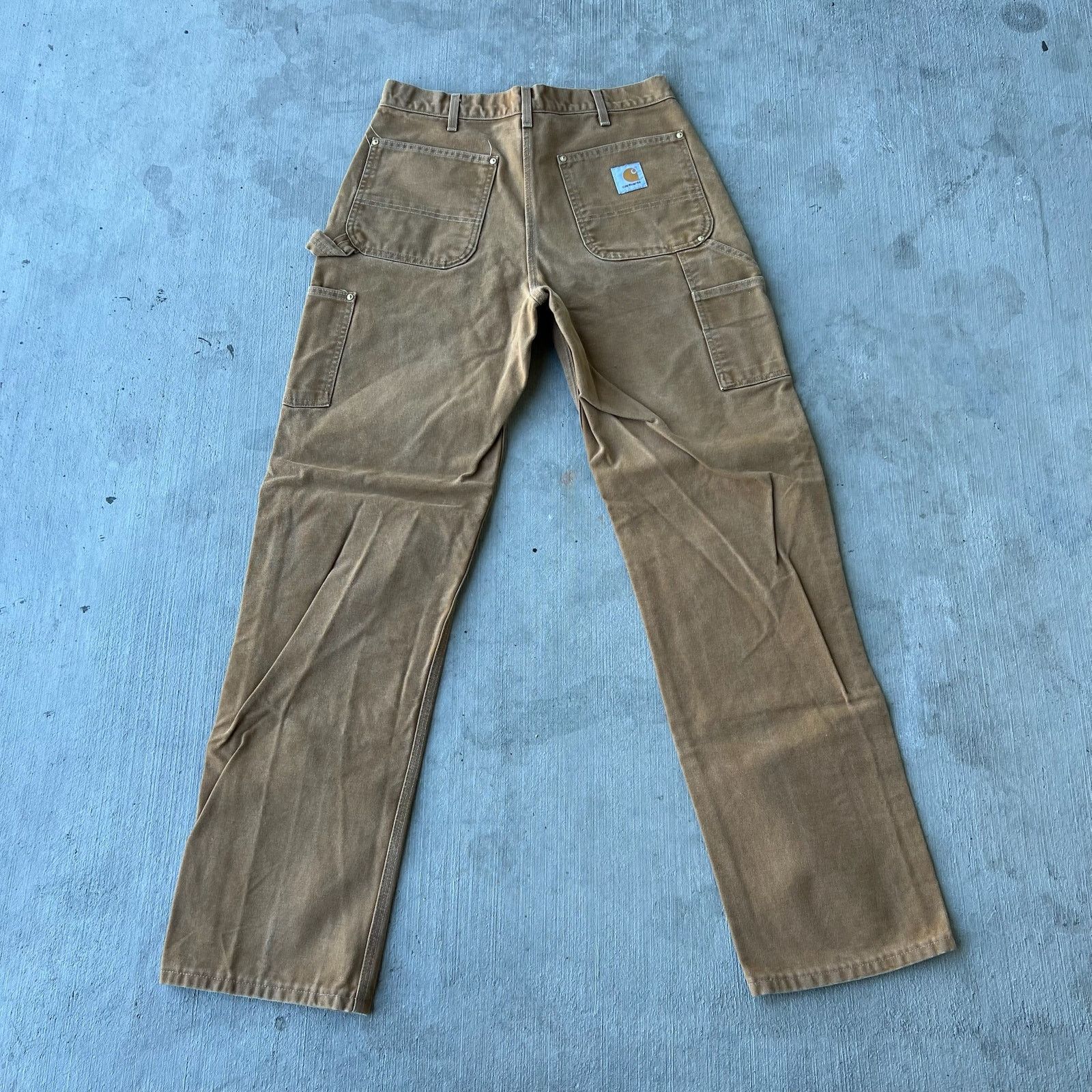 Carhartt × Vintage Carhartt brown double knee work wear carpenter pants Size US 31 - 5 Thumbnail