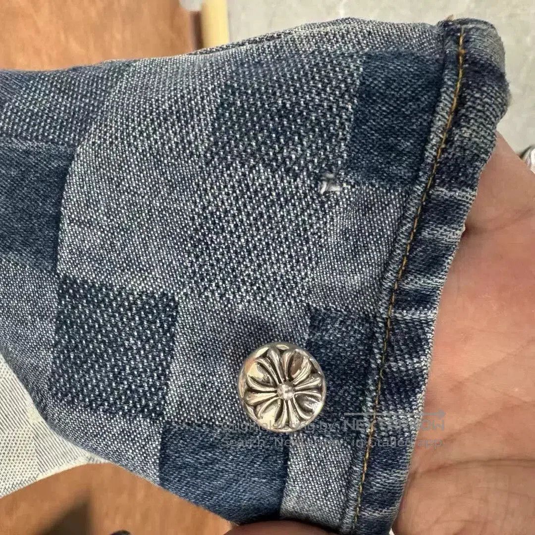 Louis Vuitton Louis Vuitton Mosaic Denim Straight Leg Pants. Size US 30 / EU 46 - 6 Thumbnail