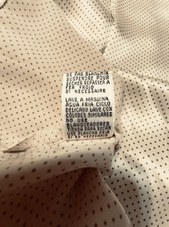 Other Vintage Rena Rowan Saville Polka Dot Satin Blouse Champagne Size M / US 6-8 / IT 42-44 - 6 Thumbnail