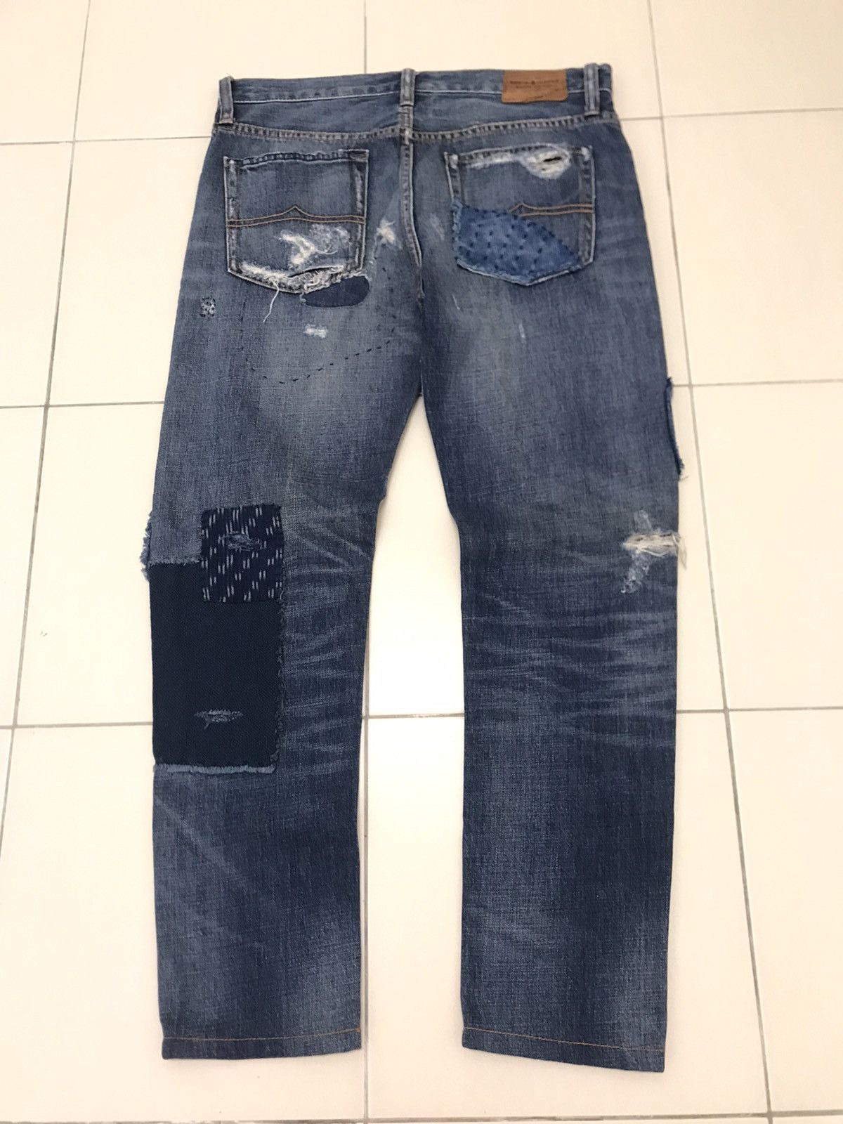 Denim & Supply Ralph Lauren Denim & Supply Ralph Lauren Sashiko Boro Patchwork Jeans Size US 31 - 5 Thumbnail