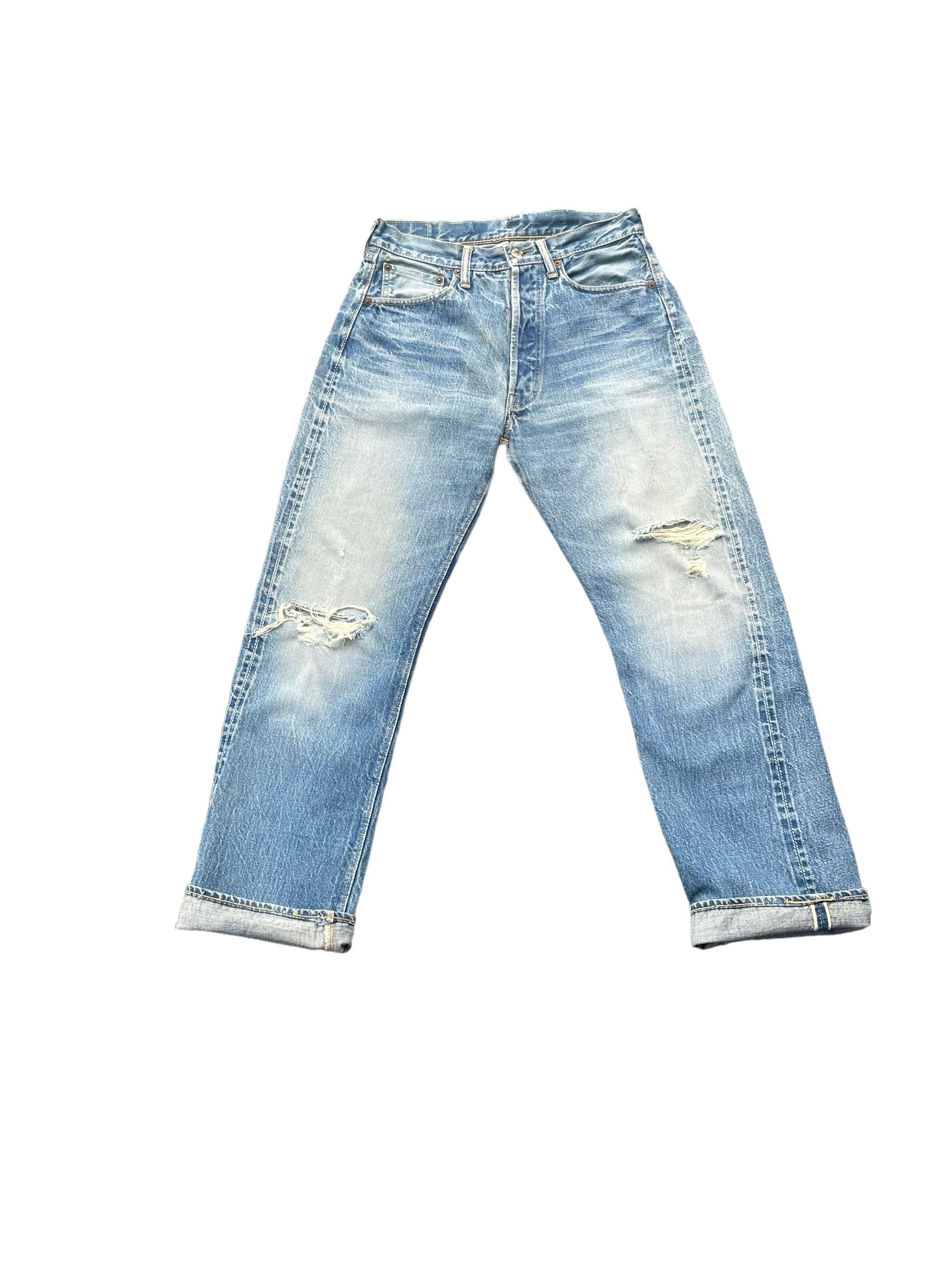 Vintage Vintage Warehouse Company Selvedge Faded Distresed Denim Size US 30 / EU 46 - 1 Thumbnail