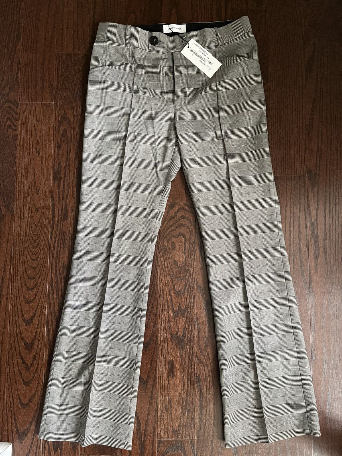 Ernest W. Baker Ernest W. Baker Gray Flare Trousers ssense Exclusive Size US 32 / EU 48 - 2 Thumbnail