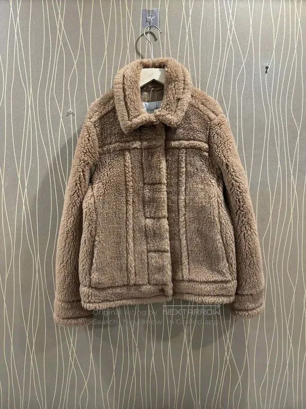 Max Mara MaxMara Brown Alpaca Wool Women's Coat . Size M / US 6-8 / IT 42-44 - 1 Thumbnail