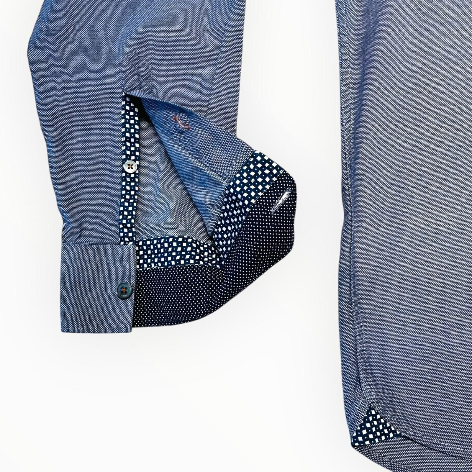 Ted Baker Ted Baker 6 Shirt Men's UK Size 2XL Blue Ditsy Print Button Size 48R - 11 Thumbnail