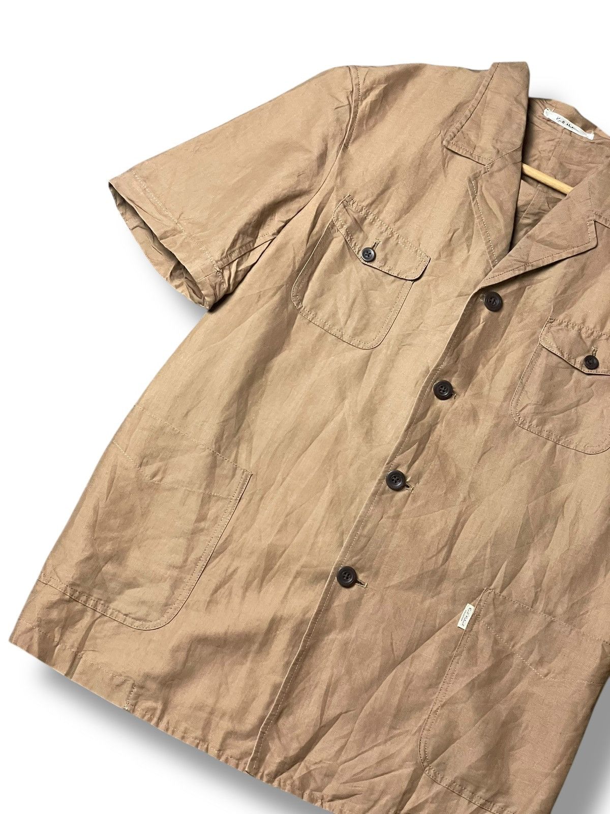 Japanese Brand × Karl Helmut × Vintage Karl Helmut Short Sleeve Buttoned Jacket (108) Size US S / EU 44-46 / 1 - 4 Thumbnail