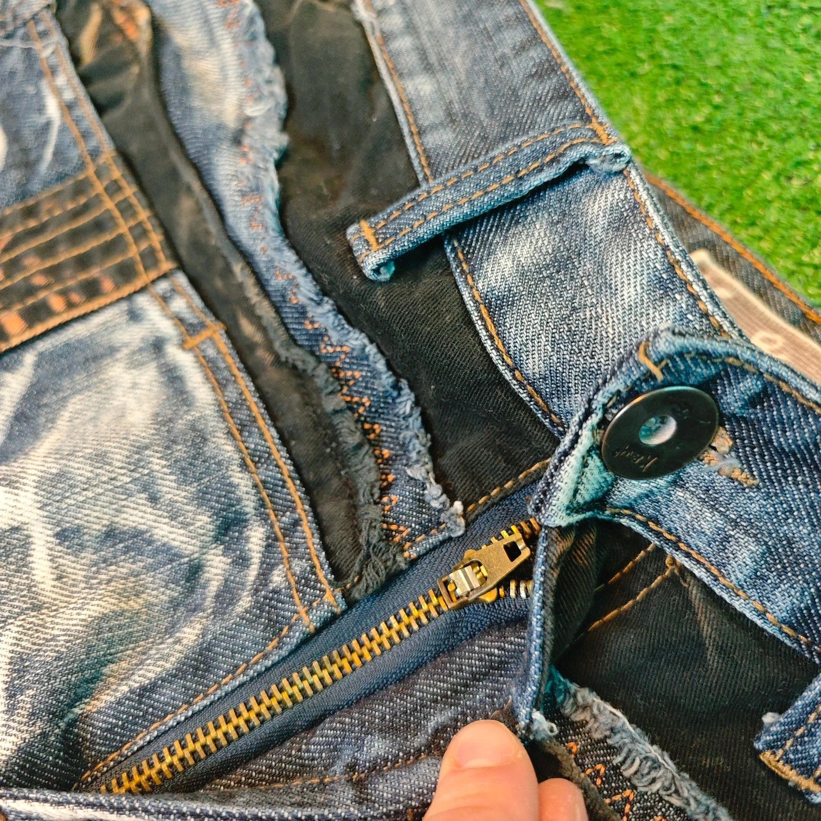 Vintage Kosmo Lupo K&M Denim Shorts mens 34 y2k oldschool drip Size US 34 / EU 50 - 5 Thumbnail