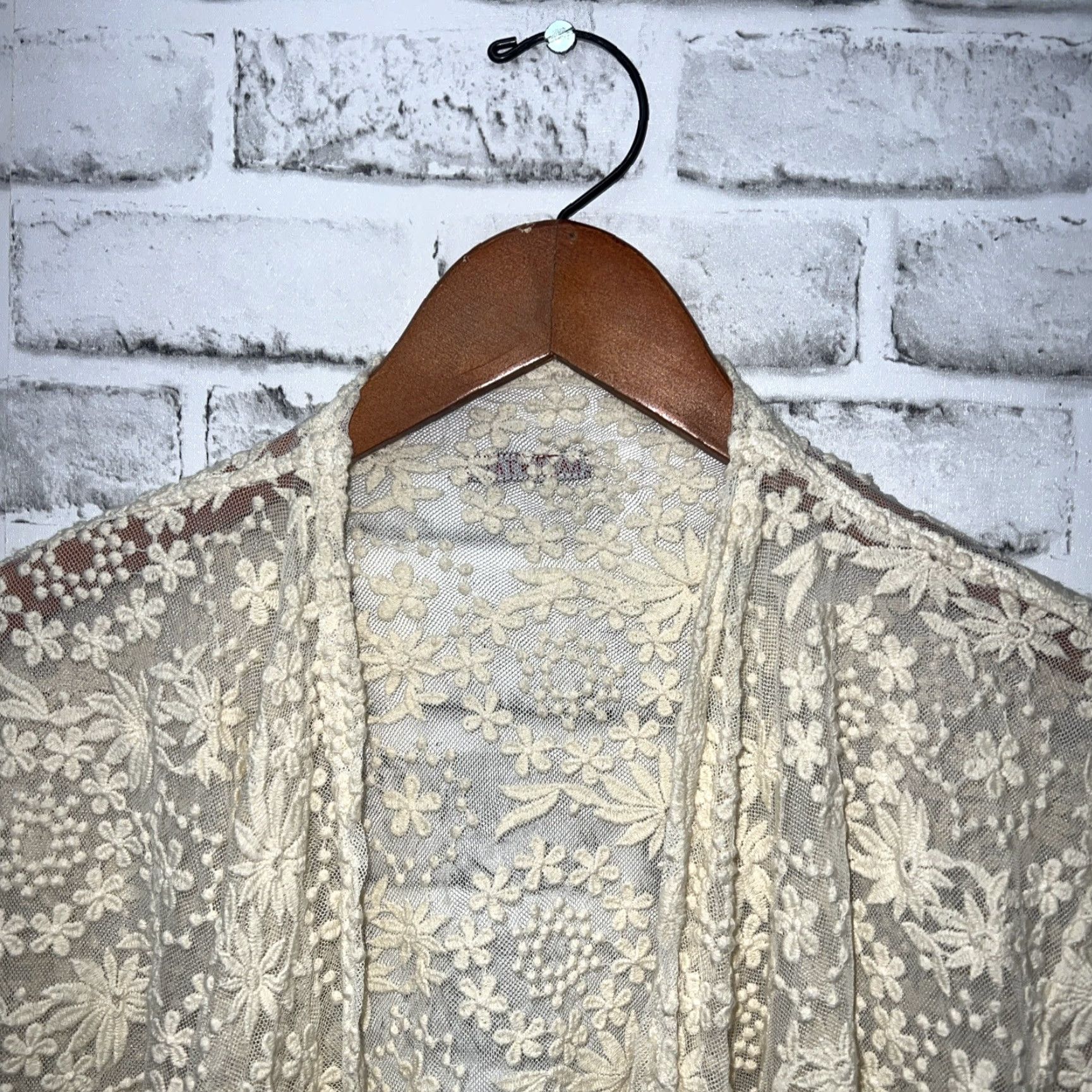 Vintage HARD TAIL Floral Open Front Shirt Womens Size M Size M / US 6-8 / IT 42-44 - 2 Thumbnail
