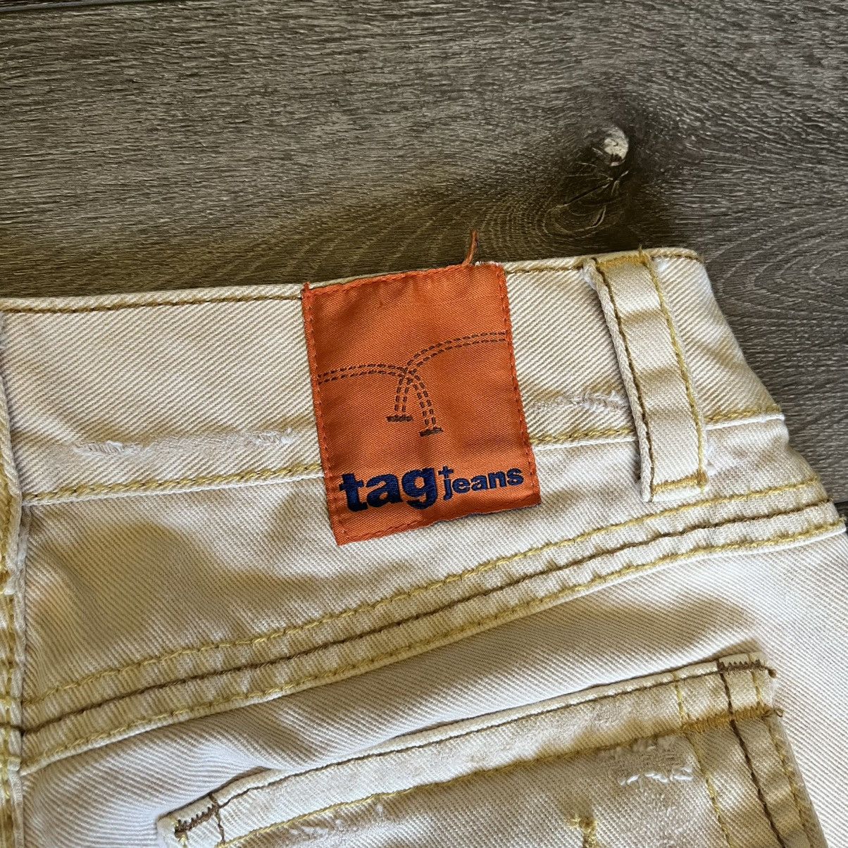 Vintage Vintage Y2K 2000s Tag + Brand Flare Denim Jeans Low Rise 28 Size 28" / US 6 / IT 42 - 4 Thumbnail