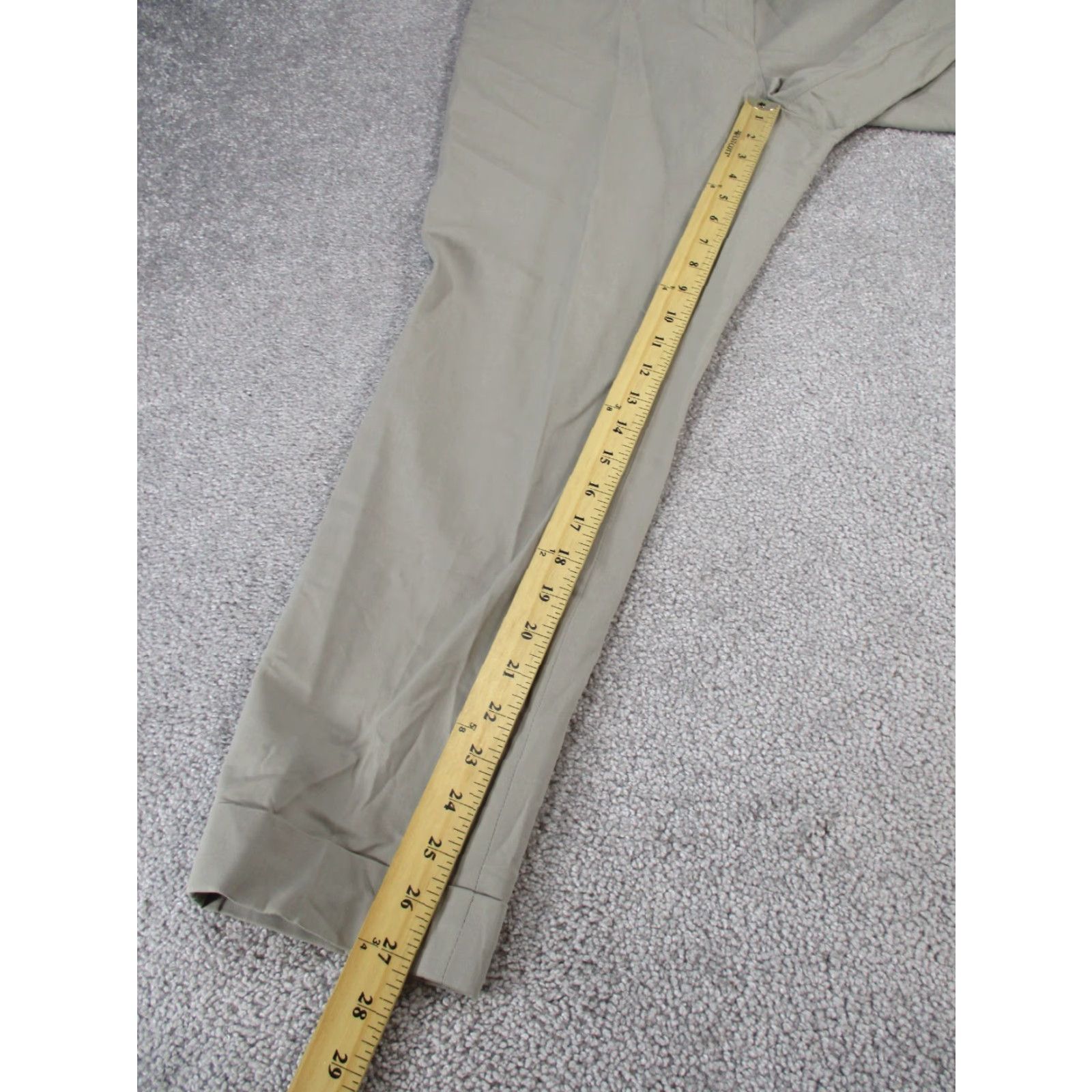 Vintage VINTAGE Lafayette 148 Dress Pants Womens 12 Tapered Flat Front Brown Cotton Blend 90s Business Women's Size 34" / US 12 / IT 48 - 5 Thumbnail