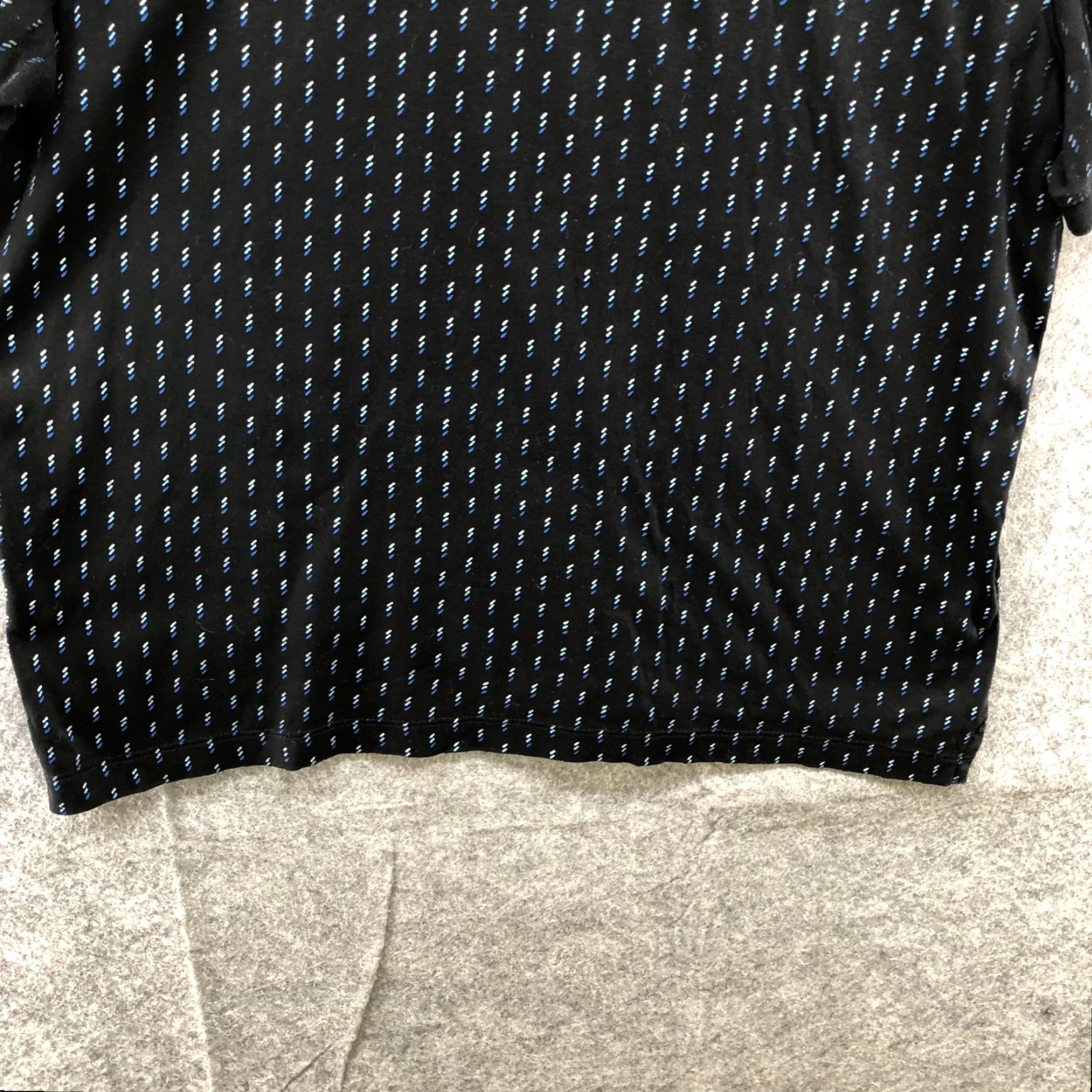 Banana Republic BANANA REPUBLIC Polo Shirt Mens L Black Blue Printed Luxe Performance Short Sleeve Size US L / EU 52-54 / 3 - 4 Thumbnail