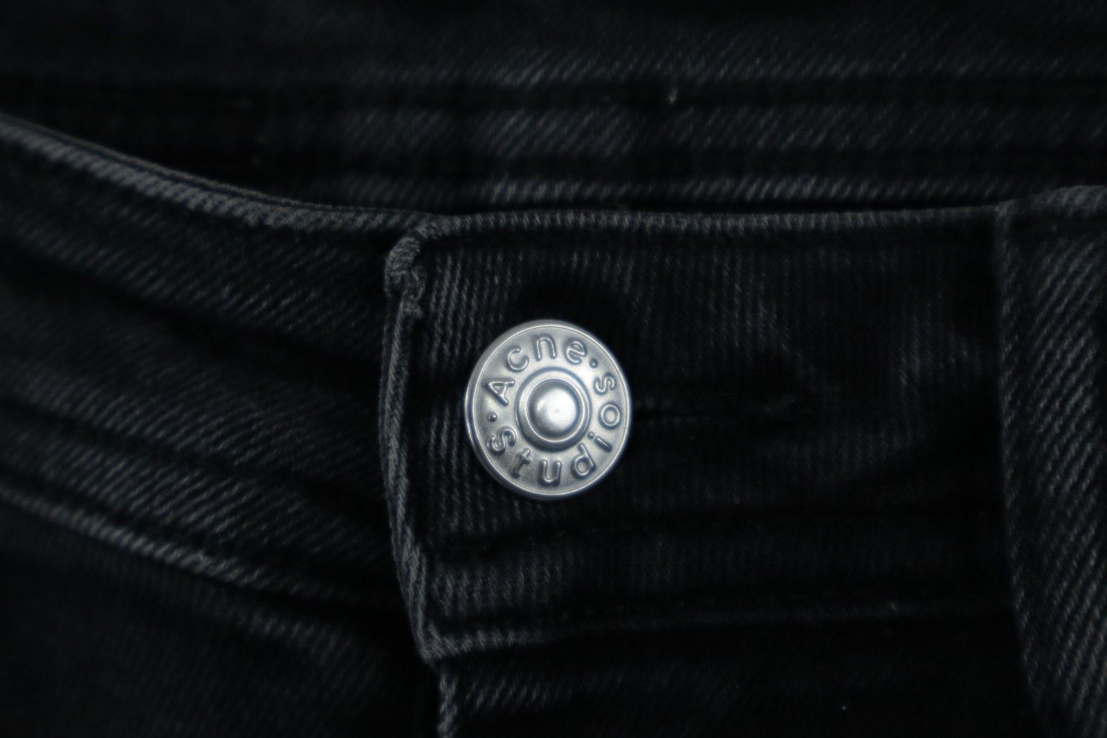 Acne Studios Acne Studios Peg Used Black Womens Jeans Made in Italy W26 Size 26" / US 2 / IT 38 - 3 Thumbnail