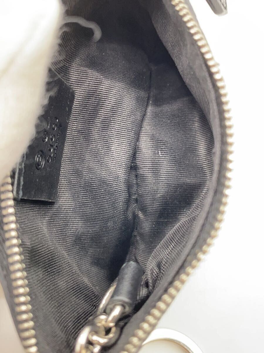 Gucci Gucci Micro Guccissima Leather Coin Case Black Size ONE SIZE - 4 Thumbnail
