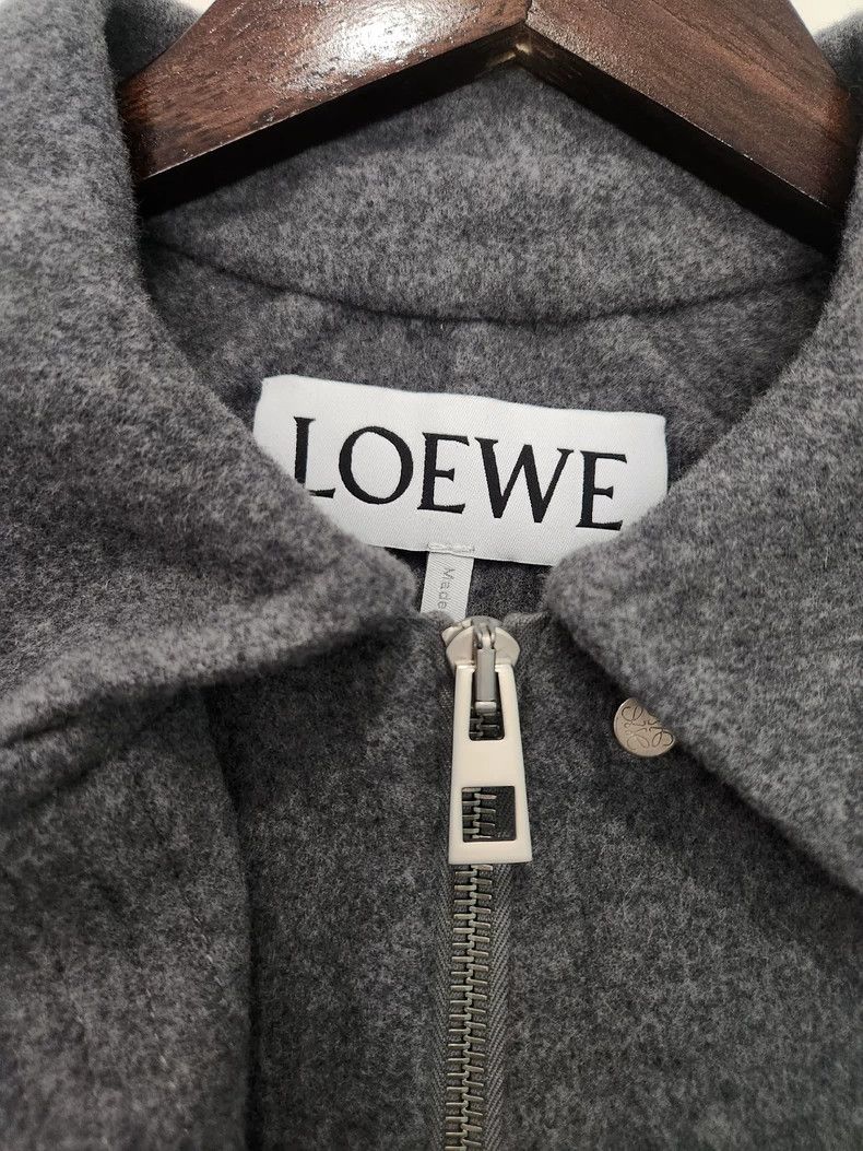 Loewe Loewe Grey woolen tweed short coat Size XS / US 0-2 / IT 36-38 - 4 Thumbnail