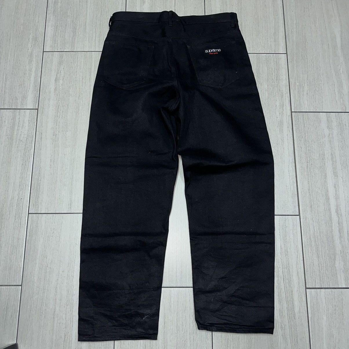 Supreme Supreme Selvedge Baggy Black Denim Size US 34 / EU 50 - 10 Thumbnail