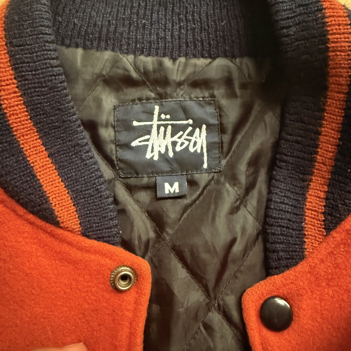 Stussy Stussy 90’s old Big 4 varsity jacket Size US L / EU 52-54 / 3 - 6 Thumbnail