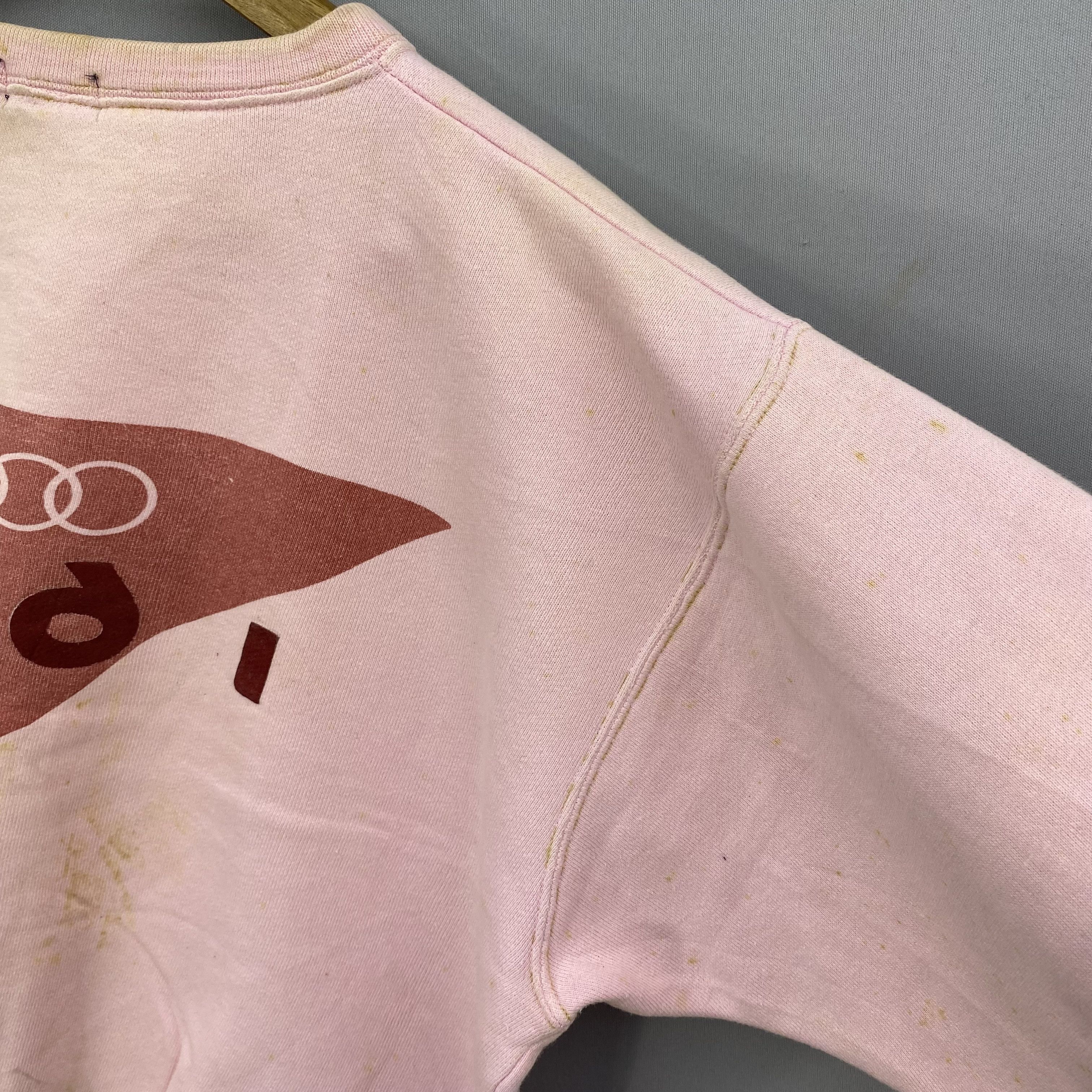 Vintage Vintage 80s Dirty Audi Motorsport Sweater Rally Car Racing Size US M / EU 48-50 / 2 - 18 Thumbnail
