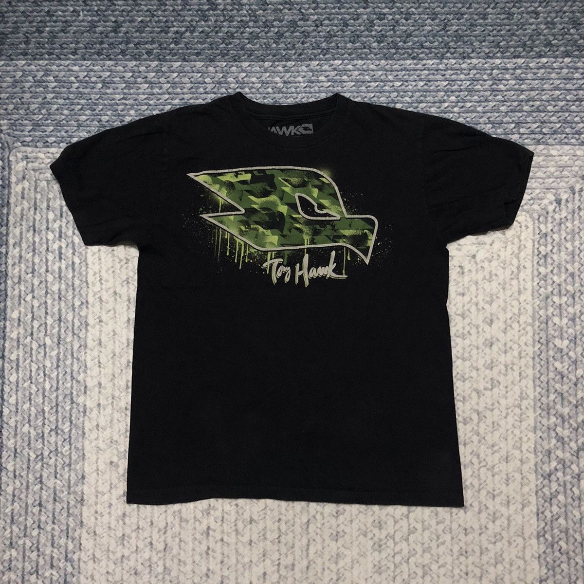 image of Skategang x Tony Hawk Birdhouse Skateboarding Tees in Black, Men's (Size XS)