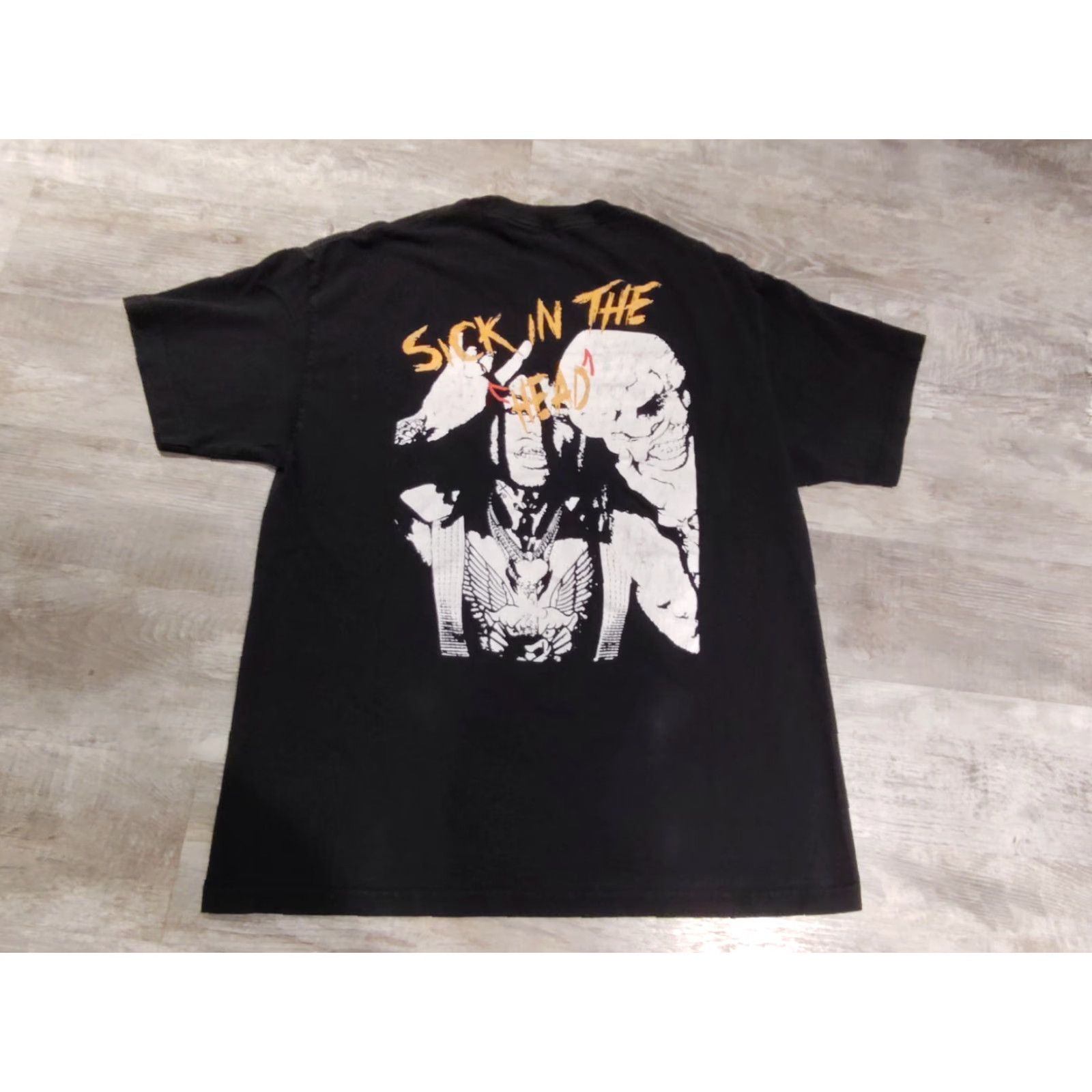 Vintage Gnarcotic T-Shirt Hip Hop Graphic Print Short Sleeve Mens XL Black 2 Sided Logo Distressed 2000s Style Size US XL / EU 56 / 4 - 2 Thumbnail