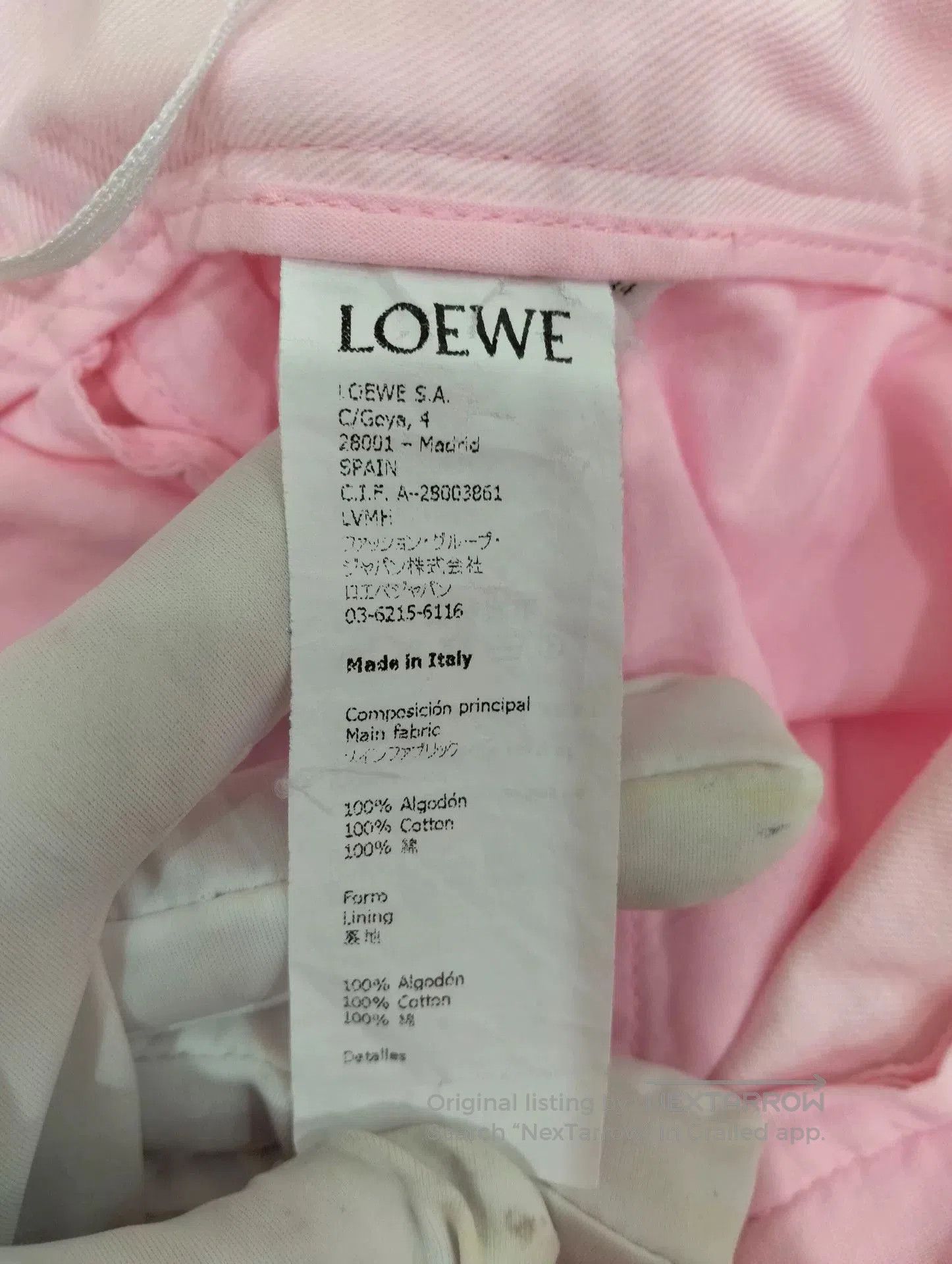 Loewe LOEWE Pink Wide-Leg Casual Pants. Size US 34 / EU 50 - 4 Thumbnail