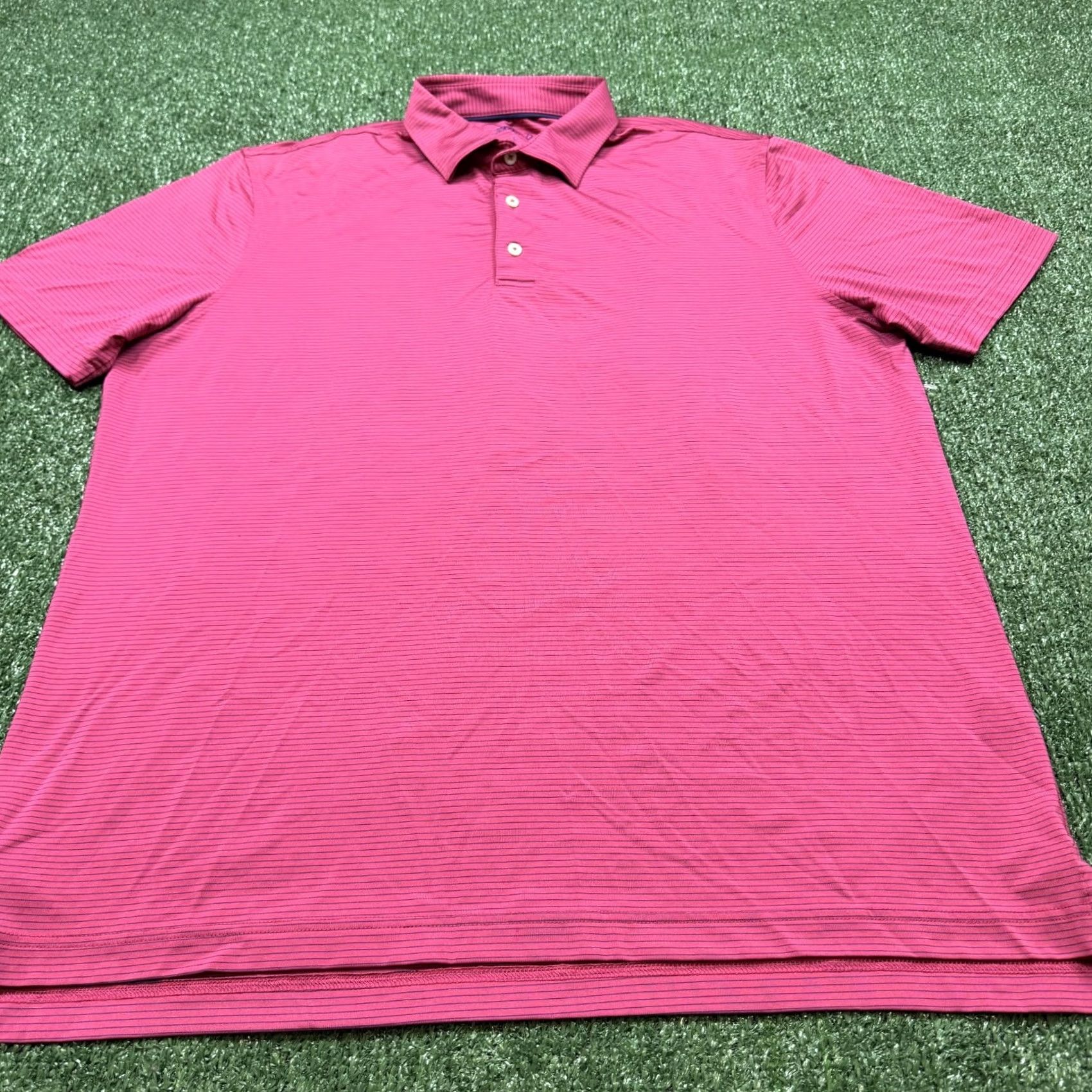 johnnie-O johnnie-O Polo Shirt Mens Size L Pink Short Sleeve Collared Lightweight Preppy Shirt Size US L / EU 52-54 / 3 - 3 Thumbnail