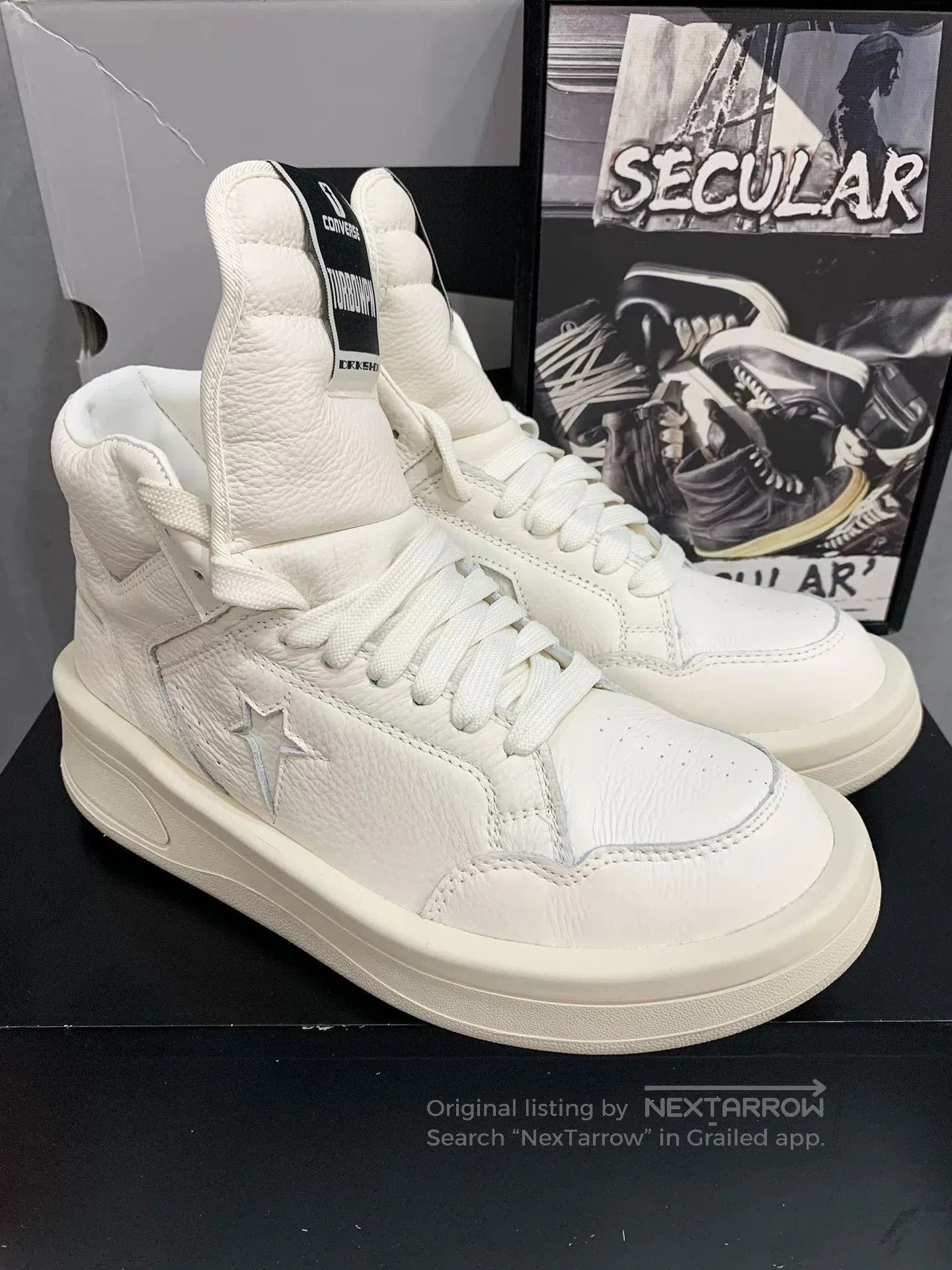 Rick Owens Rick Owens x Converse Sneakers. Size US 11 / EU 44 - 1 Thumbnail