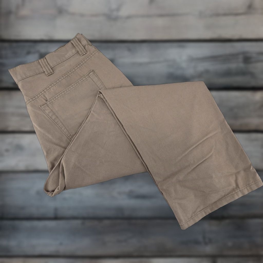 The Mountain Blue Mountain Pants Mens 38 X 30 Khaki Tan Canvas Khakis Outdoor Pockets Regular Inseam 30 Mens Size US 38 / EU 54 - 1 Thumbnail
