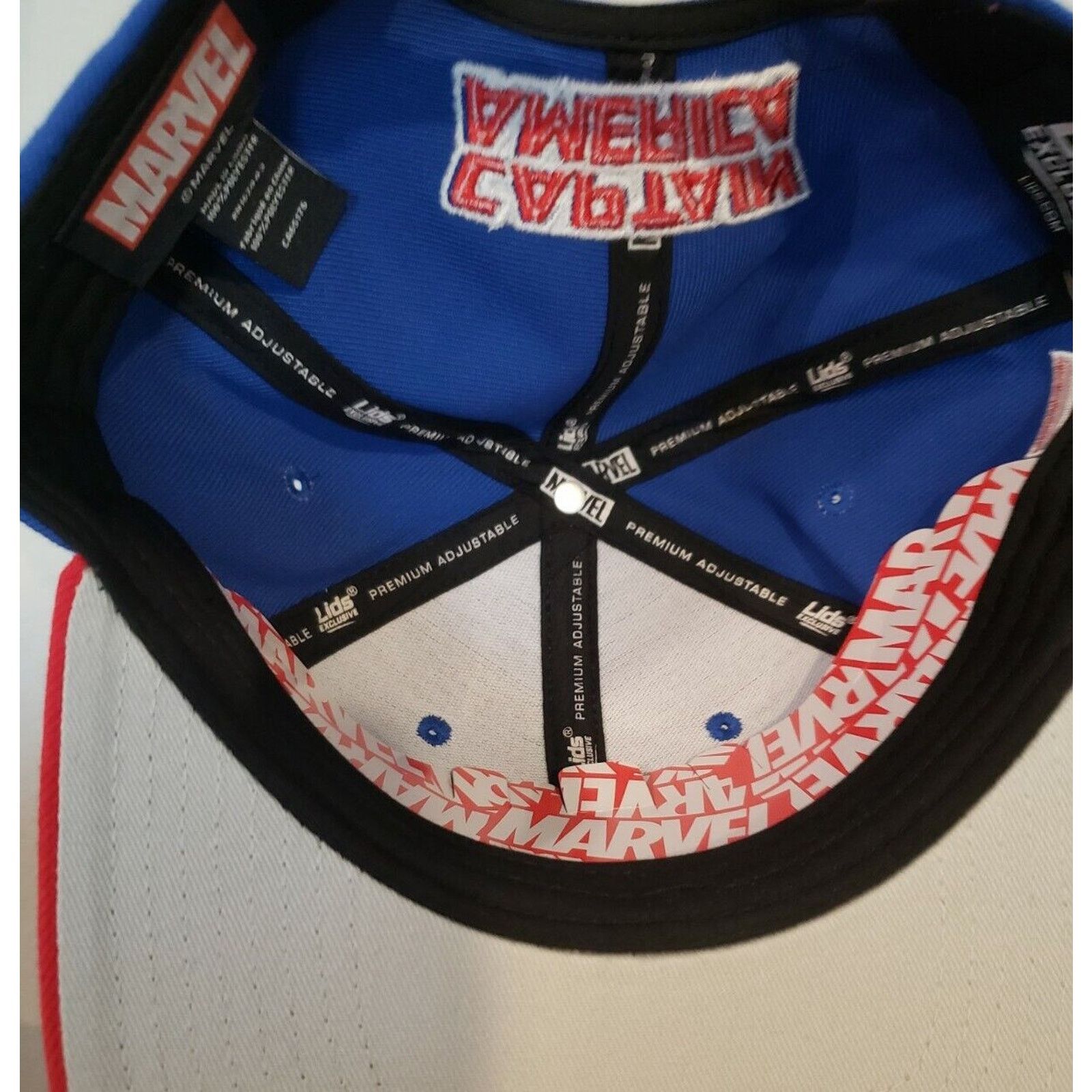 Lids Captain America Hat Cap Marvel Avengers Snap Snapback Lids Size ONE SIZE - 7 Thumbnail
