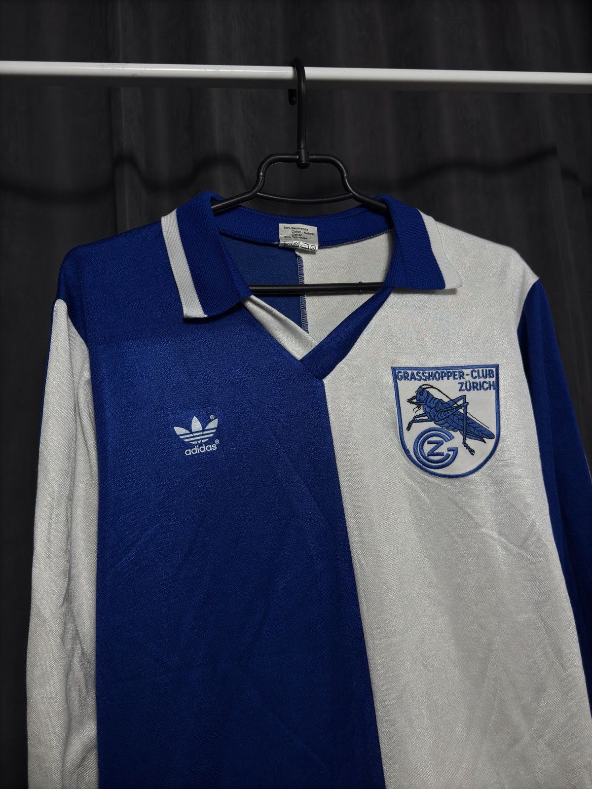 Adidas × Vintage Vintage Grasshopper Zurich 1980 1982 Signature Jersey PSG Size US L / EU 52-54 / 3 - 2 Thumbnail