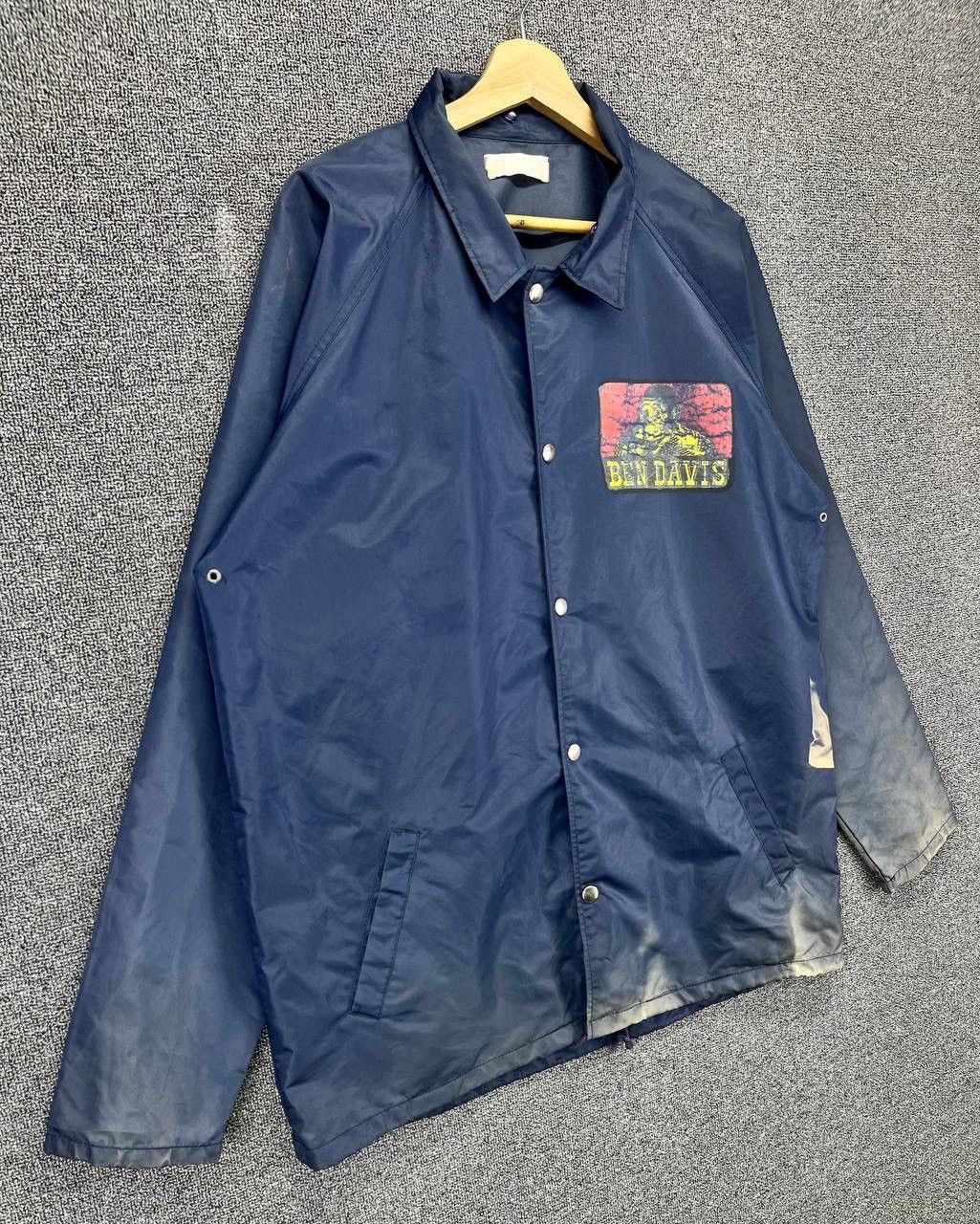 Ben Davis Vintage Ben Davis Spell Out Trashed Light Jacket Size US L / EU 52-54 / 3 - 3 Thumbnail