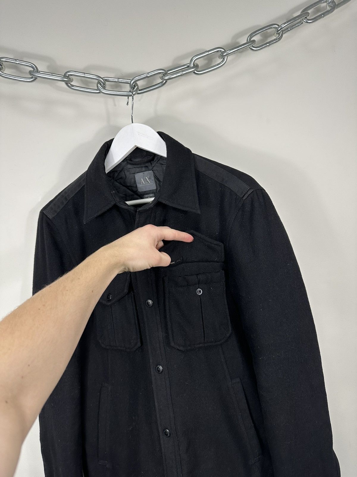 Armani Exchange Vintage Armani Exchange Luxury Designer Archival Wool Jacket Size US M / EU 48-50 / 2 - 5 Thumbnail
