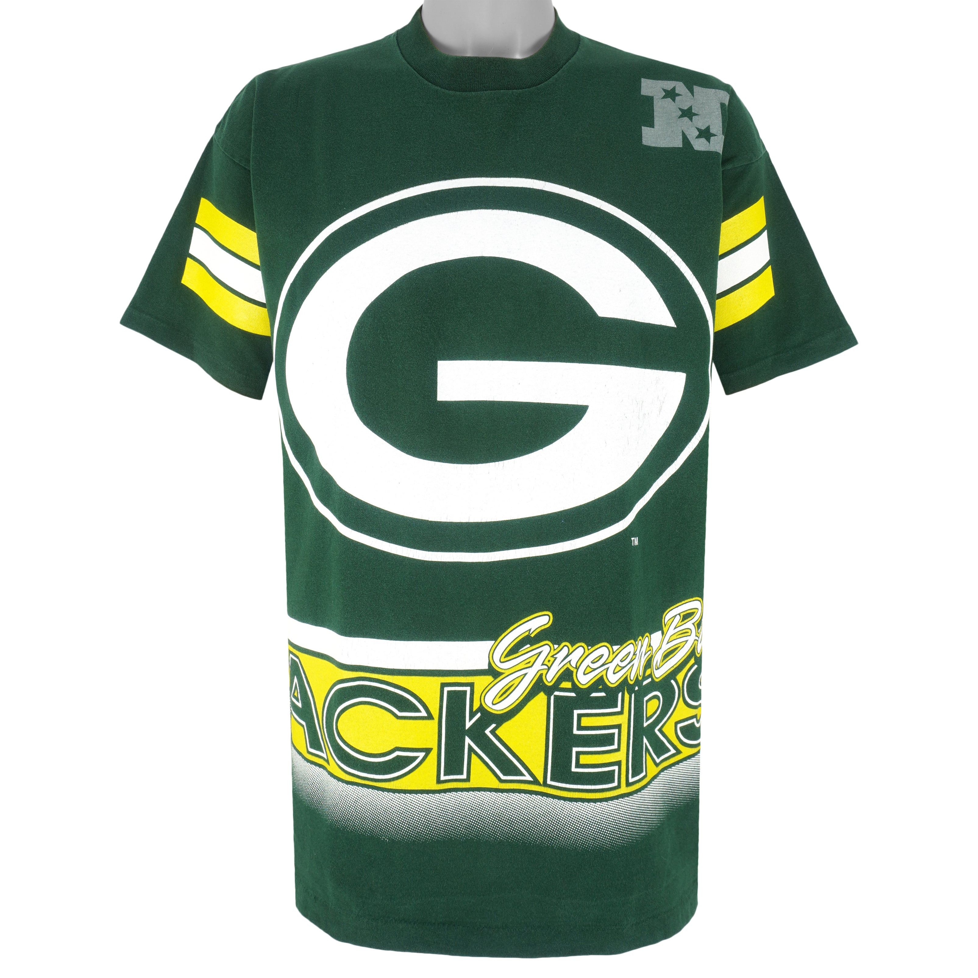 Salem Sportswear NFL - Green Bay Packers Single Stitch T-Shirt 1994 Size US XL / EU 56 / 4 - 1 Thumbnail