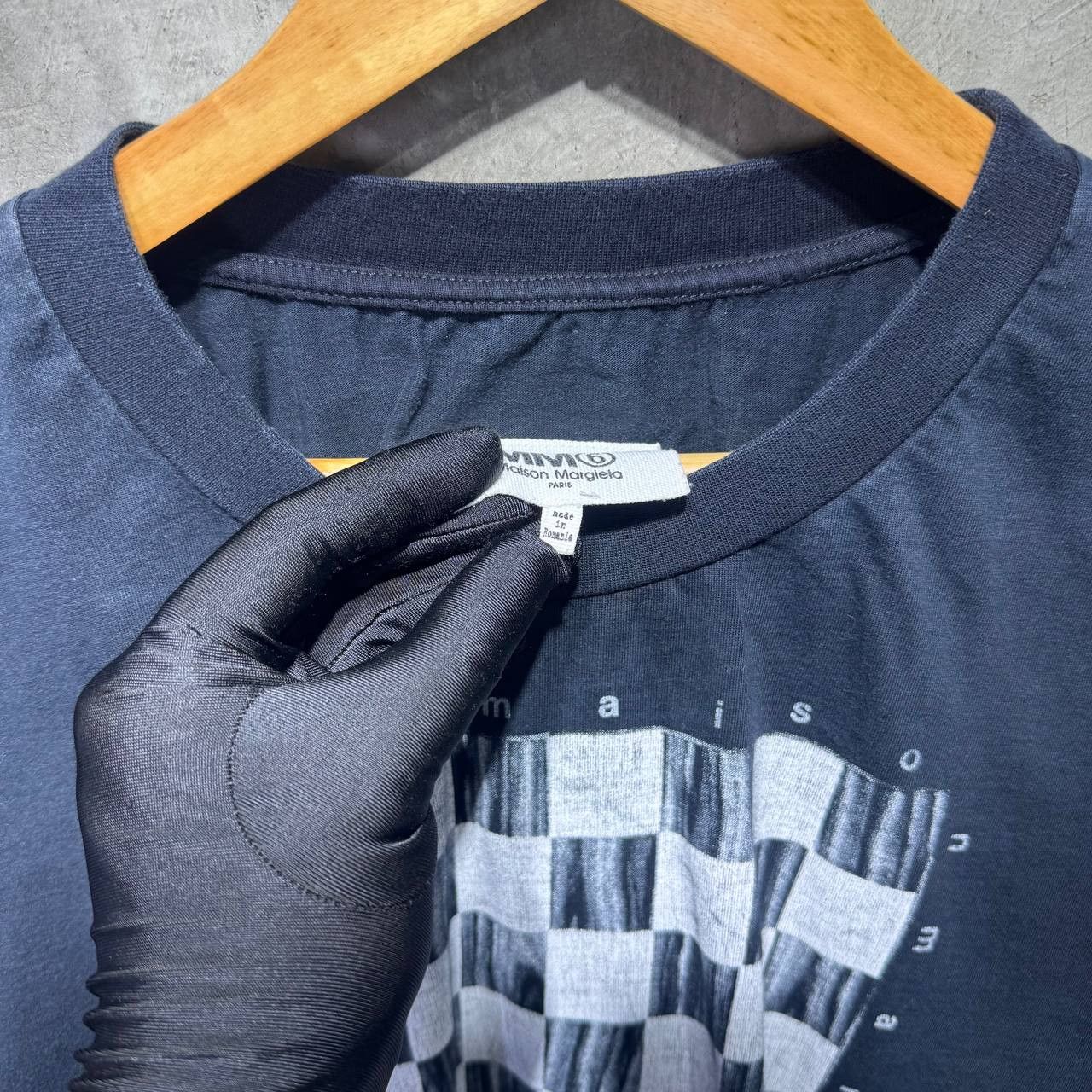 Maison Margiela Maison Margiela MM6 Checkered Print cropped tee Size L / US 10 / IT 46 - 5 Thumbnail