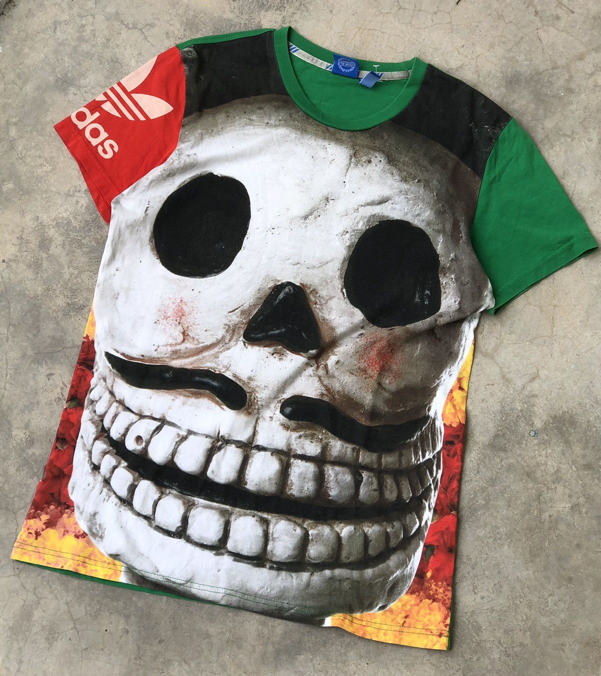 Other Adidas Rasta Big Head Ovp Skull Tshirt Size M Size US M / EU 48-50 / 2 - 1 Thumbnail