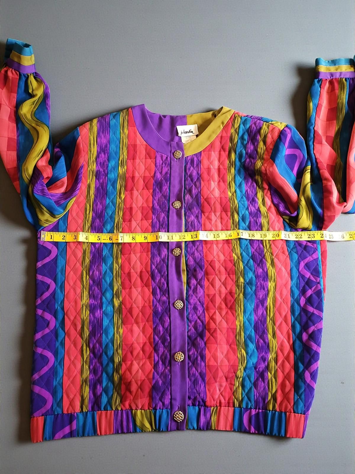 Other Vintage Jo Hardin Pop Art Chic Blazer & Blouse Set Size XXL / US 16-18 / IT 52-54 - 7 Thumbnail