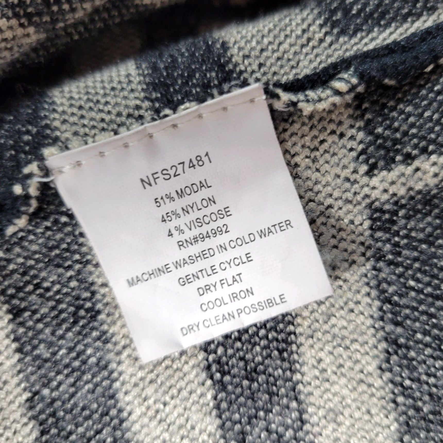 Neiman Marcus Neiman Marcus Cardigan Open Front Plaid 3/4 Sleeve XS Womens Black Beige IDK Size XS / US 0-2 / IT 36-38 - 8 Thumbnail