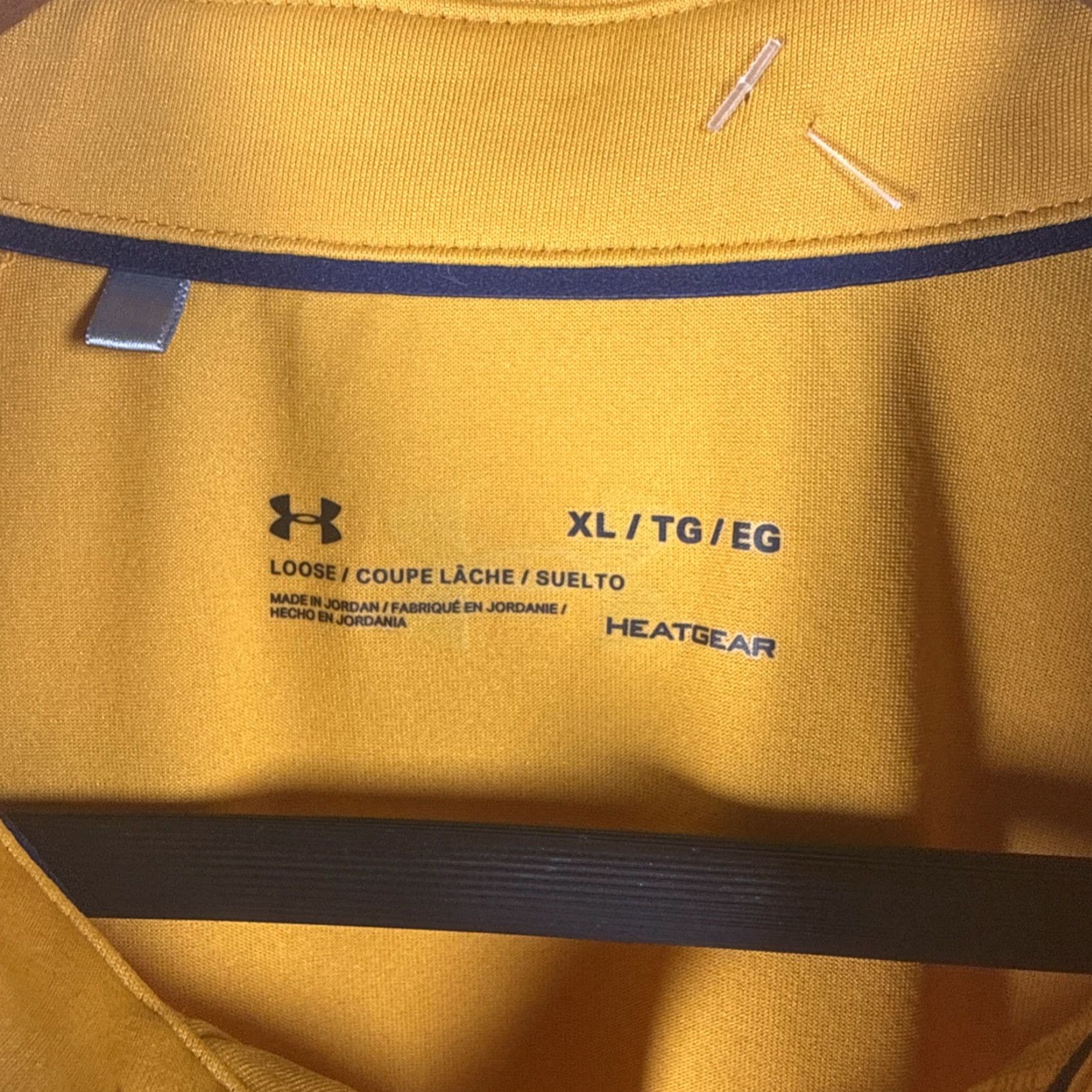 Under Armour VINTAGE? none. We must not include unless vintage. Here: Under Armour HeatGear Yellow Polo Shirt Mens XL Size US XL / EU 56 / 4 - 3 Thumbnail