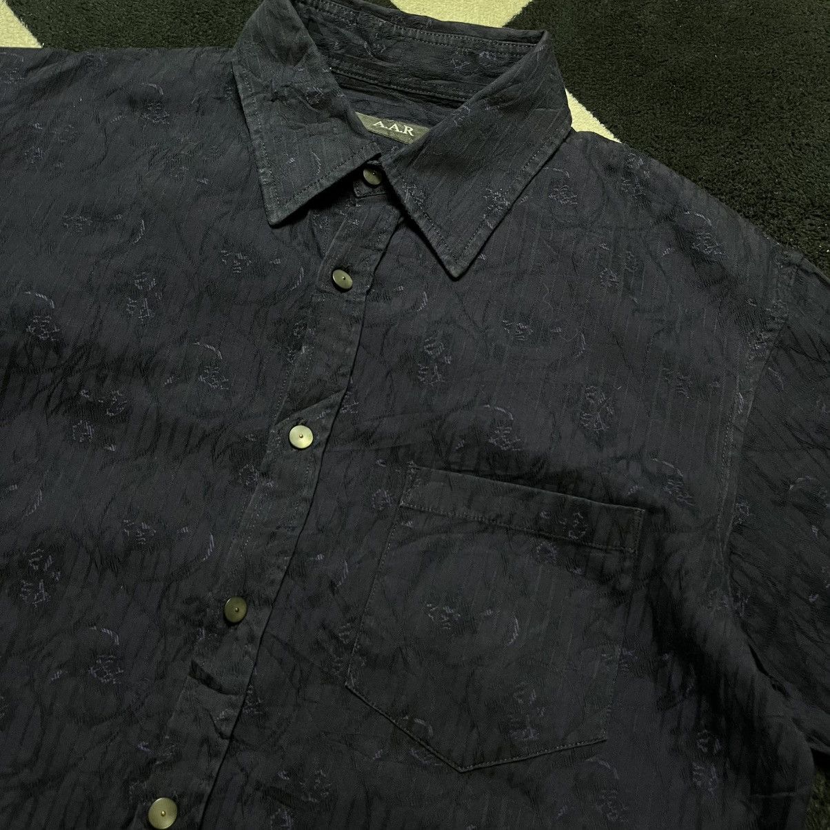 Yohji Yamamoto Vintage 90s🔥A.A.R Yohji Yamamoto textured button up shirt Size US M / EU 48-50 / 2 - 4 Thumbnail