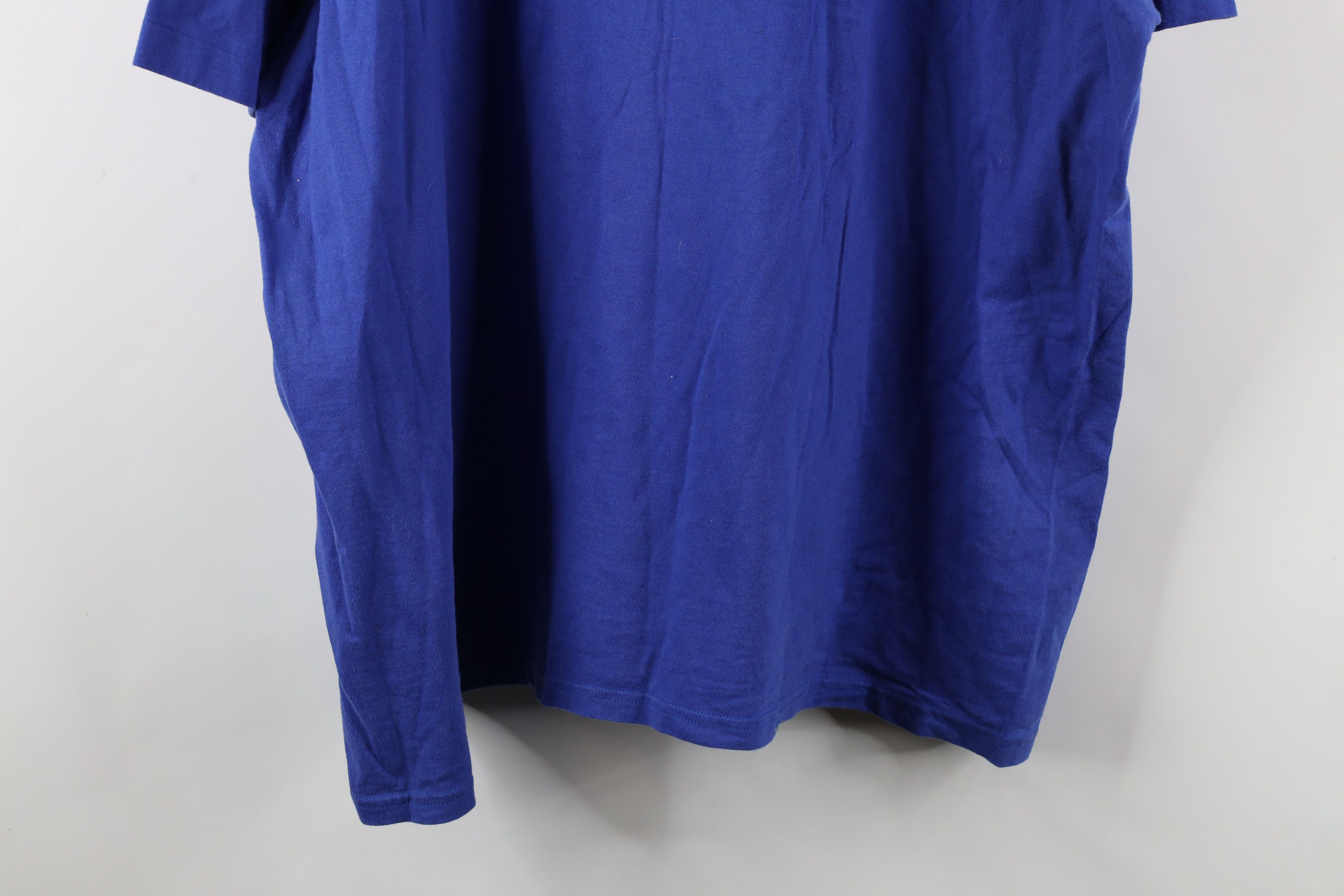 Vintage Vintage 90s Streetwear Flower Butterfly T-Shirt Blue USA Size 3XL / US 20-22 - 12 Thumbnail